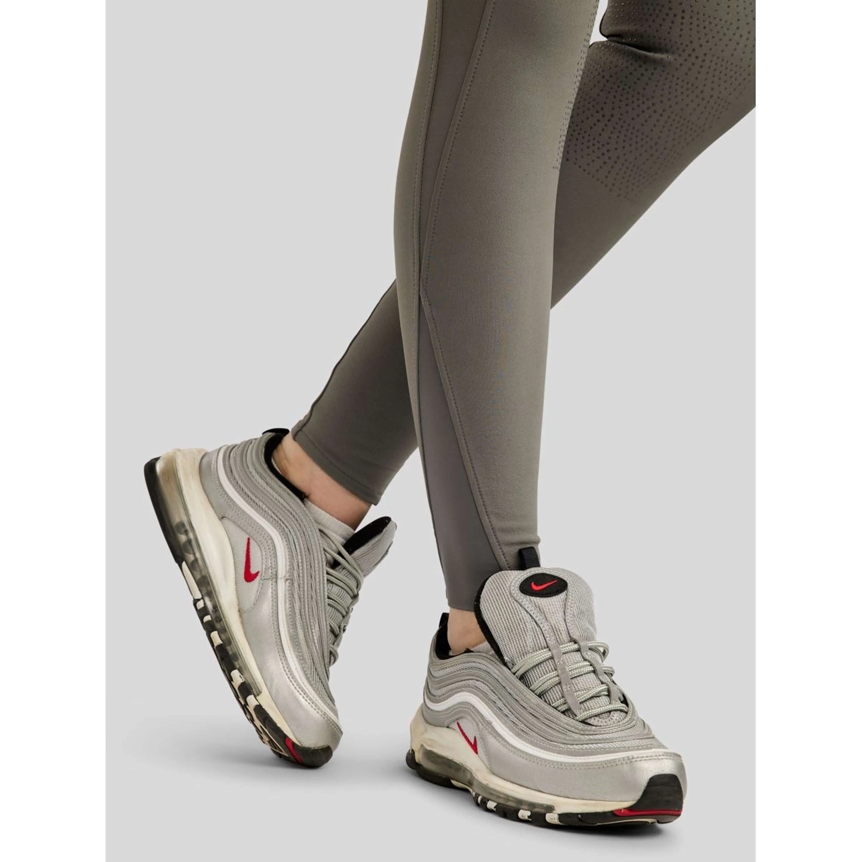 Montar Pantalon d'Équitation Megan Full Grip Gris - Image 6