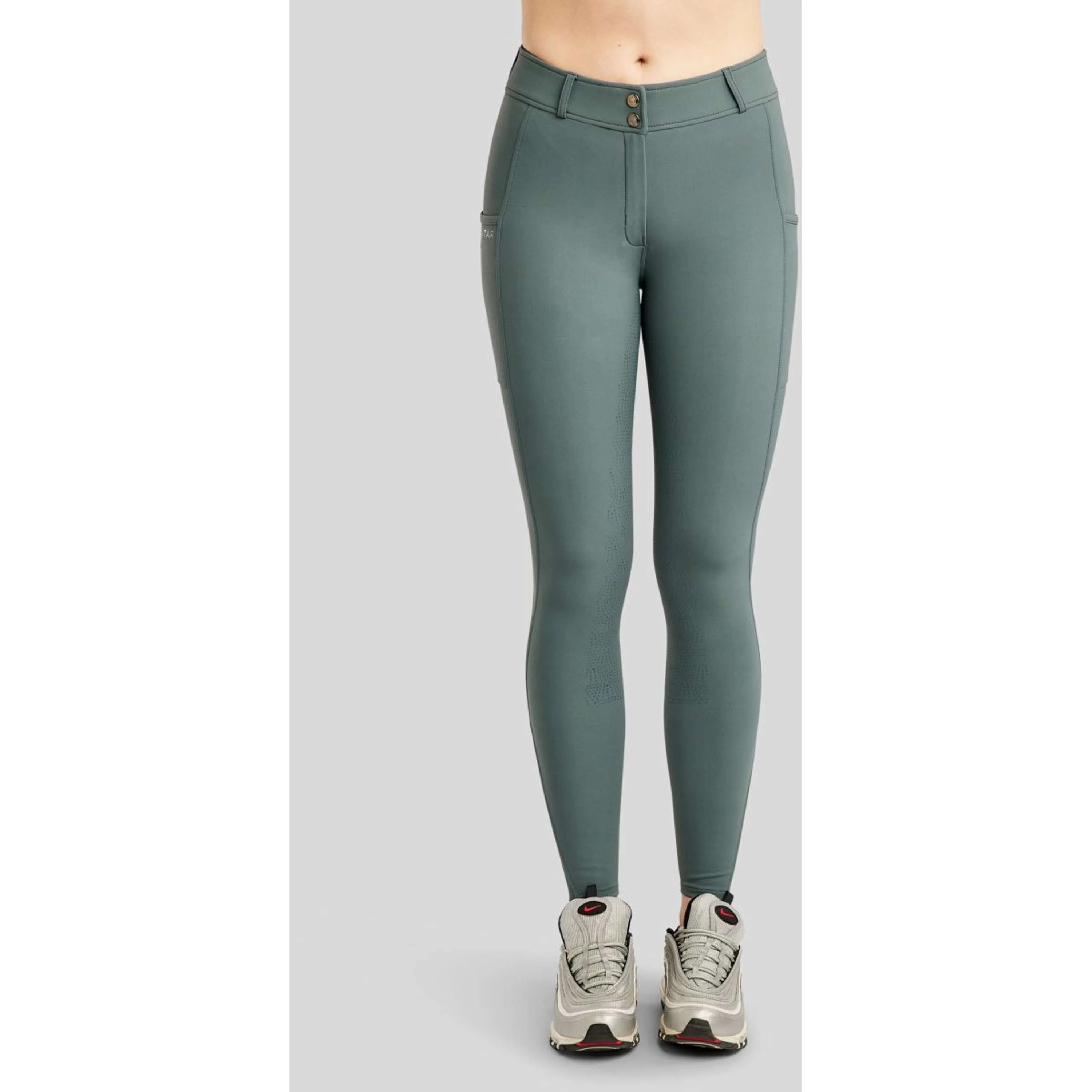 Montar Pantalon d'Équitation Megan Full Grip Jade - Image 2