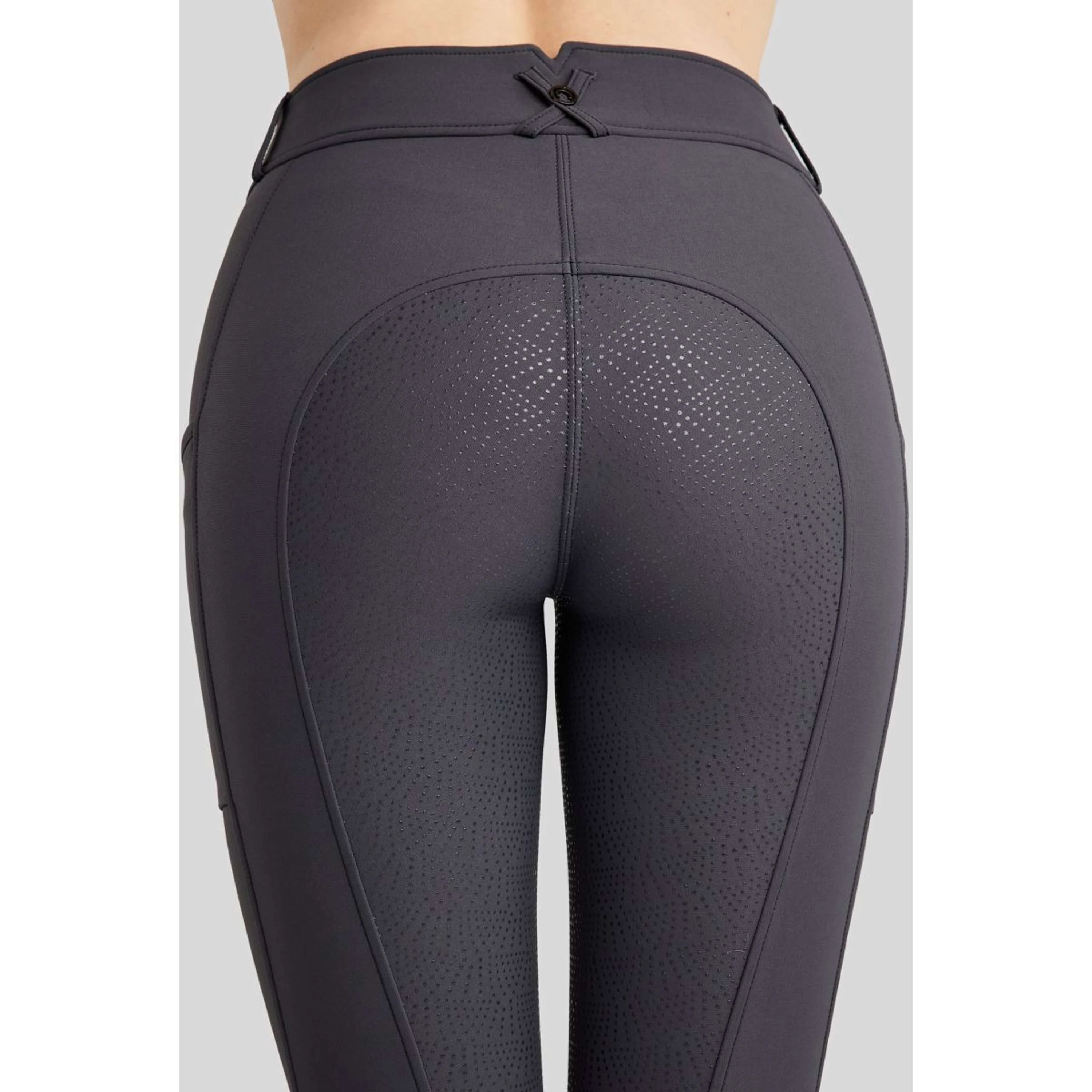 Montar Pantalon d'Équitation Megan Full Grip Slate Grey - Image 3