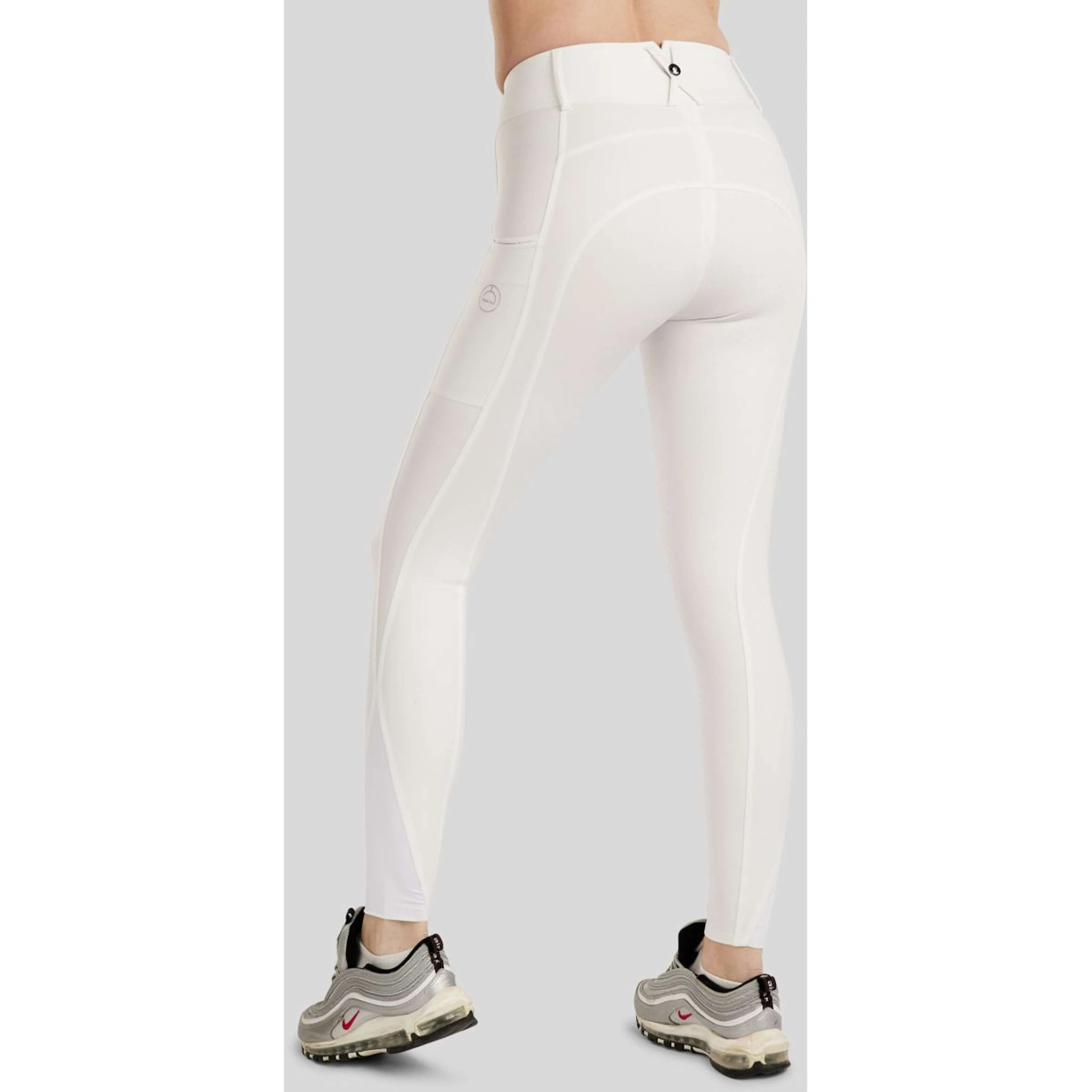Montar Pantalon d'Équitation MoCha Full Grip Blanc - Image 4