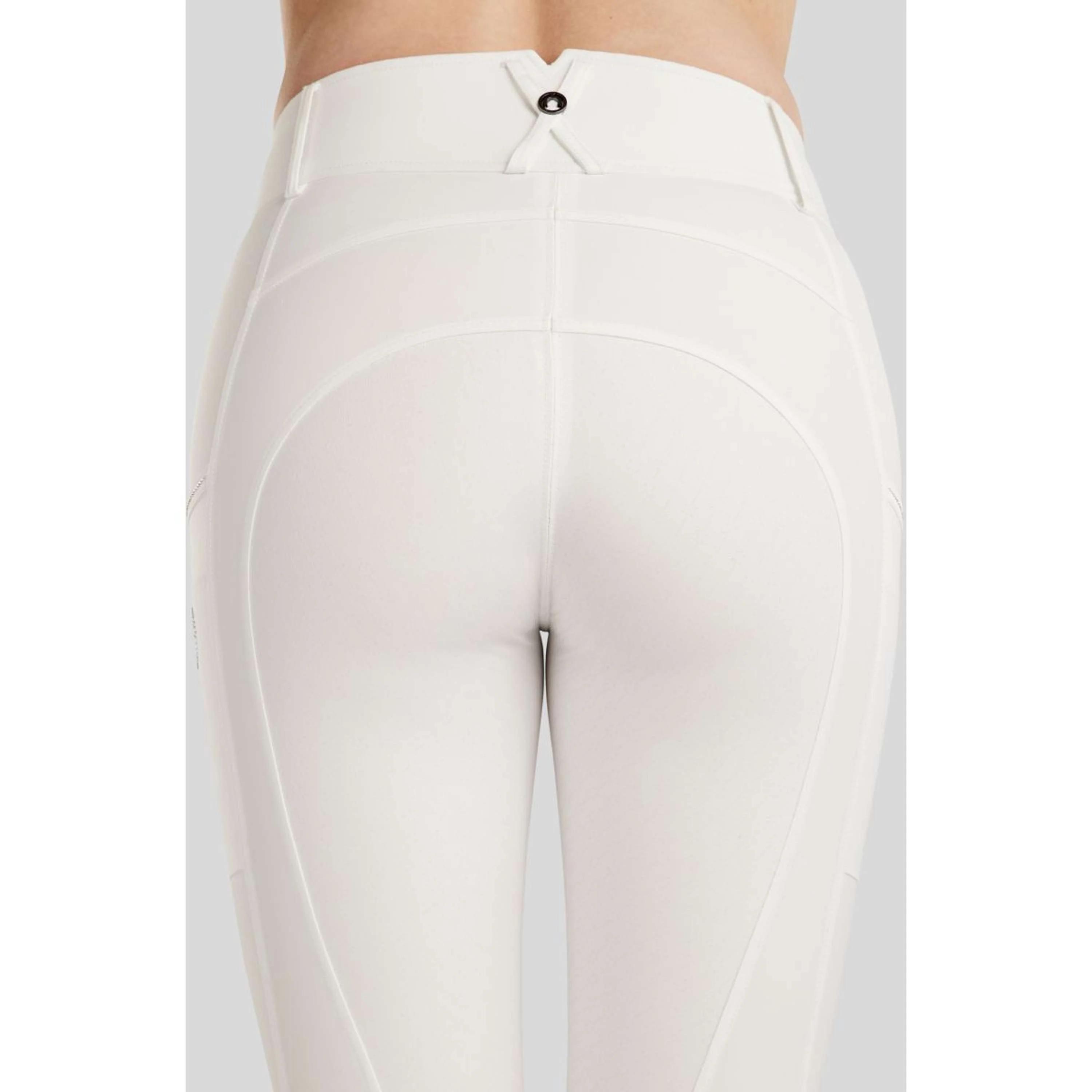 Montar Pantalon d'Équitation MoCha Full Grip Blanc - Image 5