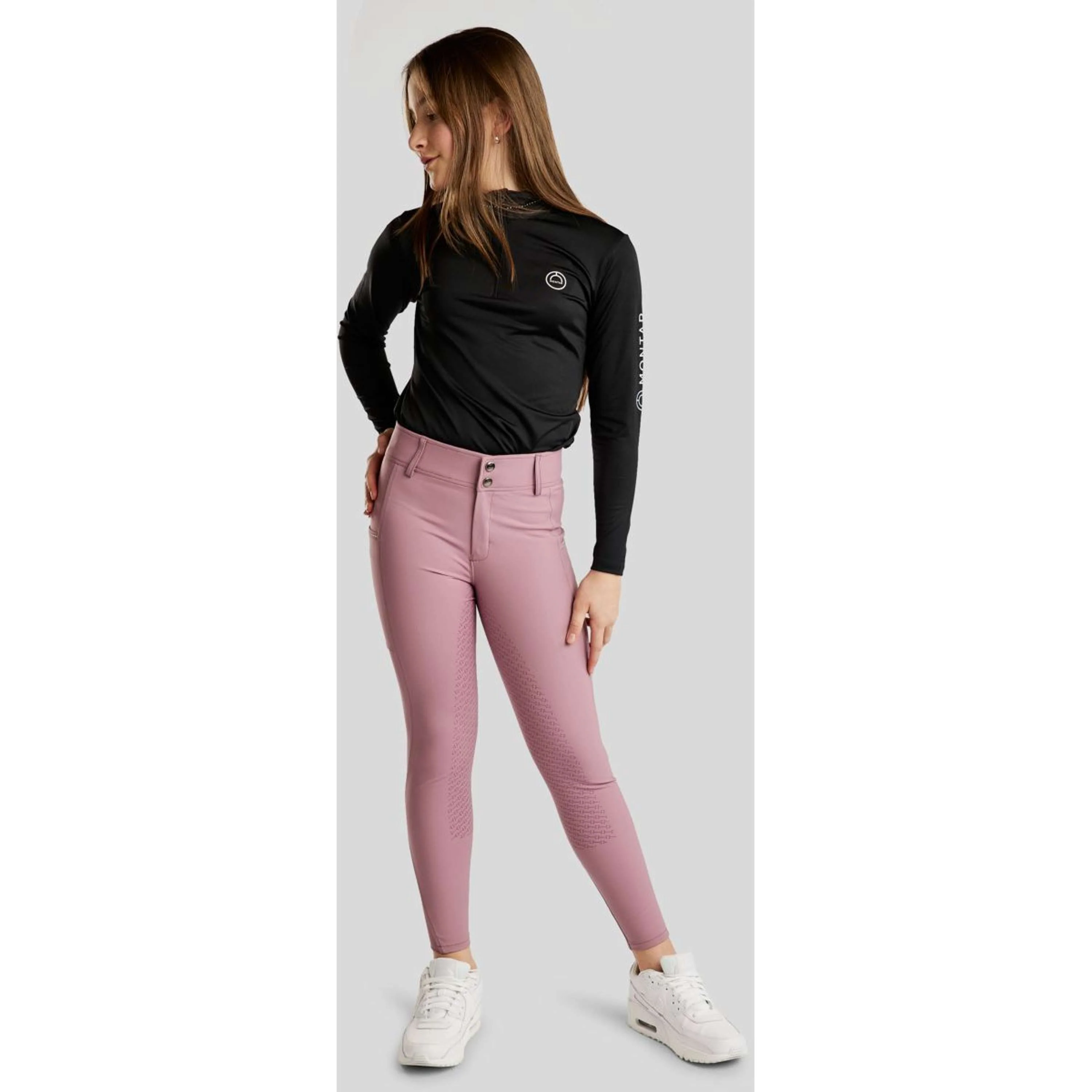 Montar Pantalon d'Équitation MoCha Full Grip Geranie - Image 10