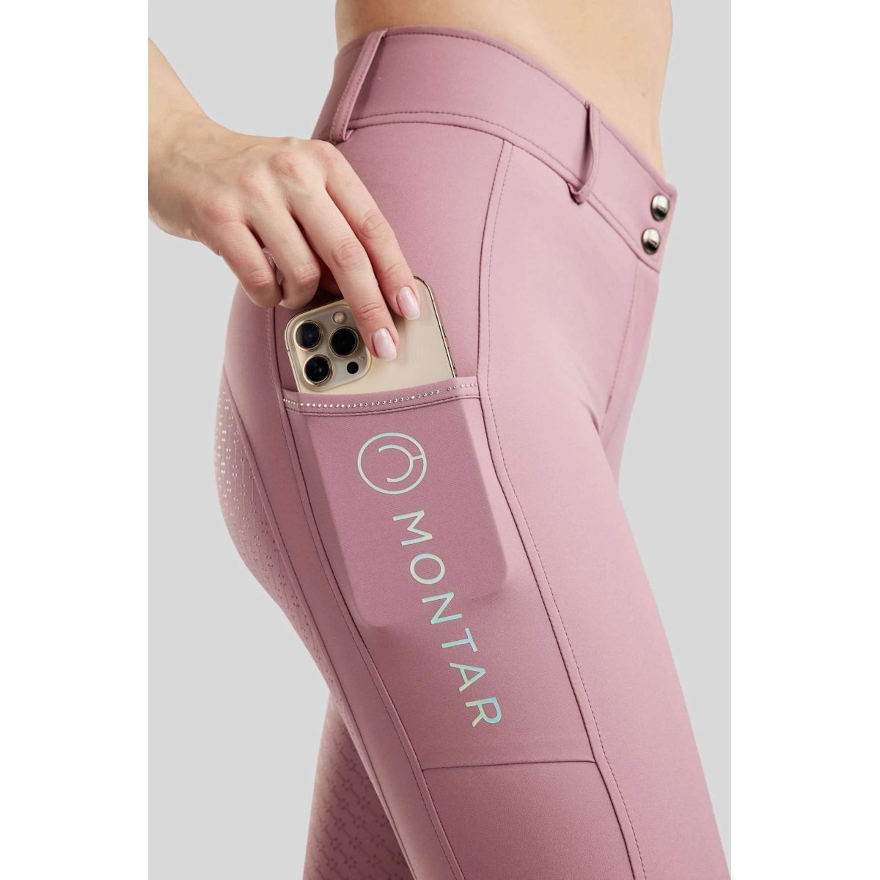 Montar Pantalon d'Équitation MoCha Full Grip Geranie - Image 3