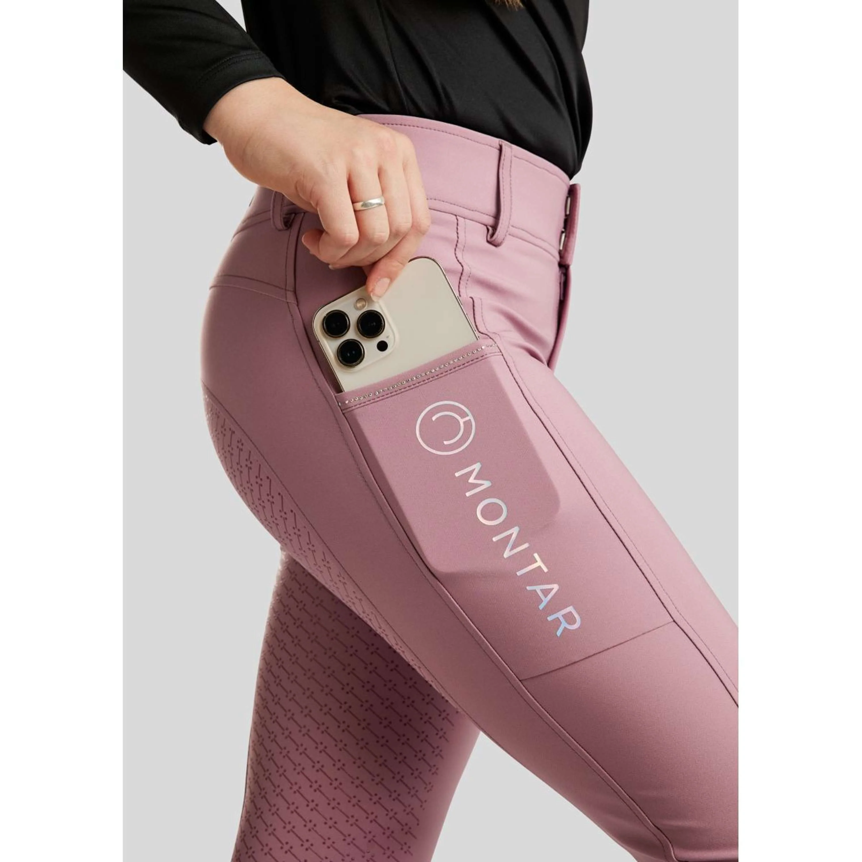 Montar Pantalon d'Équitation MoCha Full Grip Geranie - Image 7