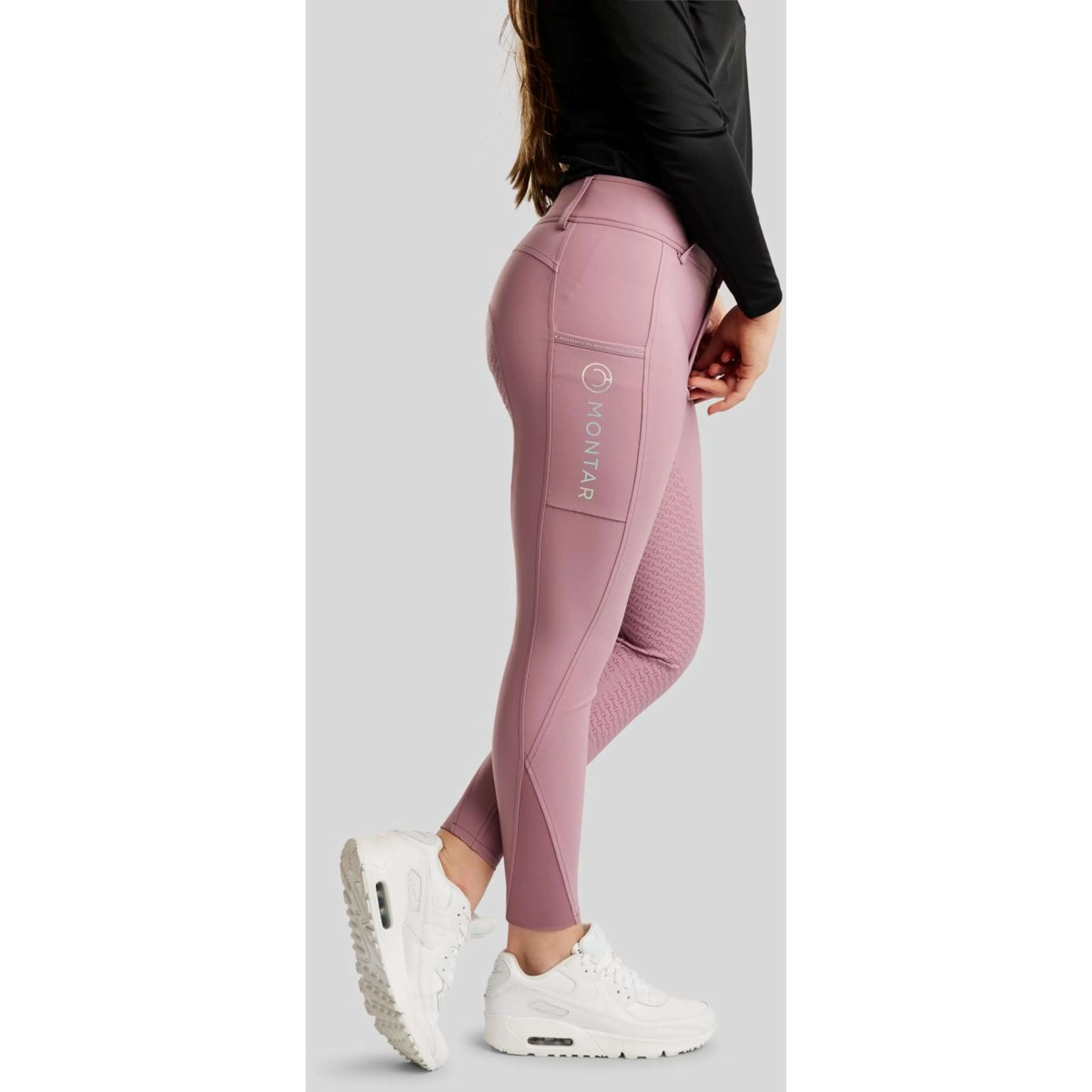Montar Pantalon d'Équitation MoCha Full Grip Geranie - Image 8
