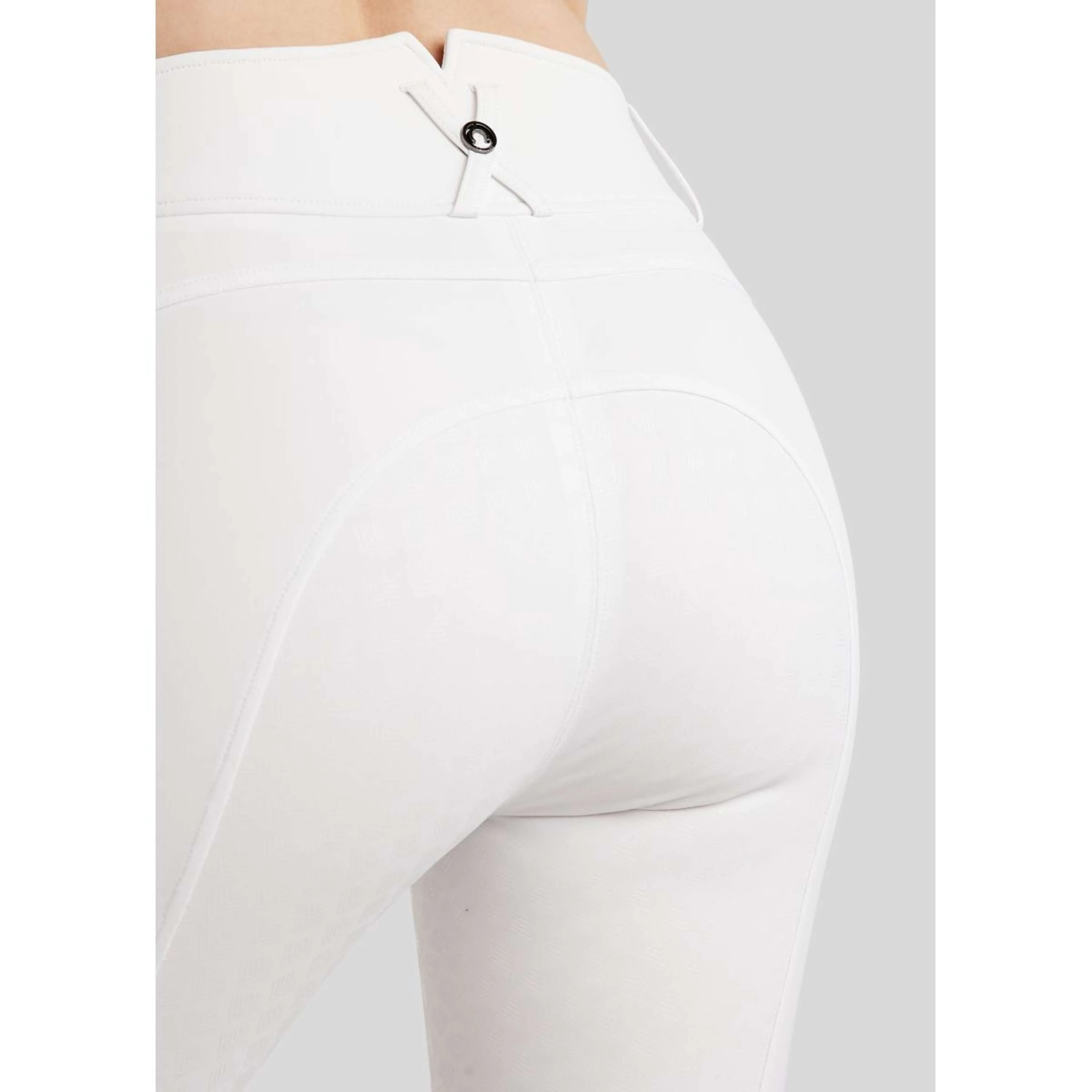 Montar Pantalon d'Équitation MoEmilia Full Grip Blanc - Image 3