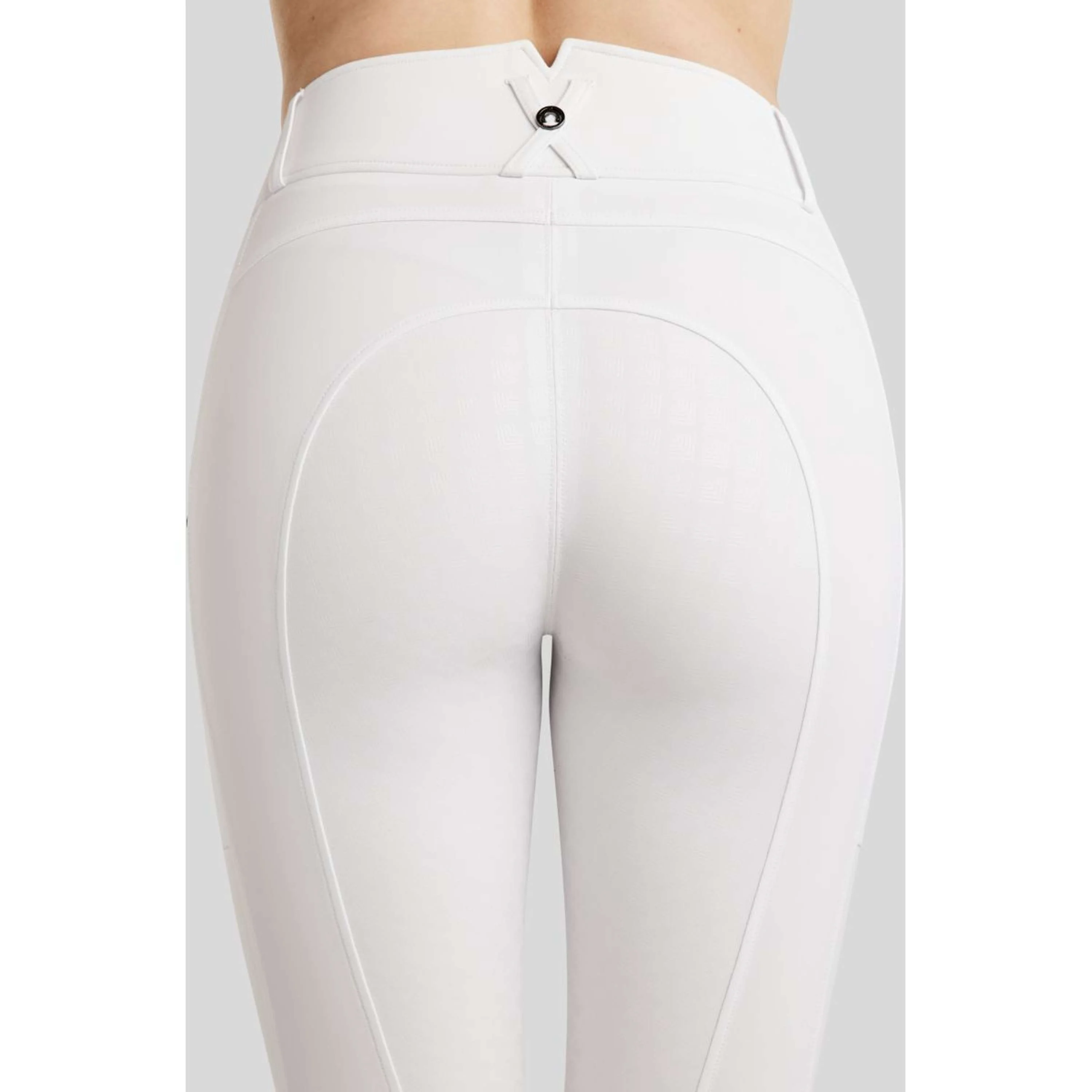 Montar Pantalon d'Équitation MoEmilia Full Grip Blanc - Image 5