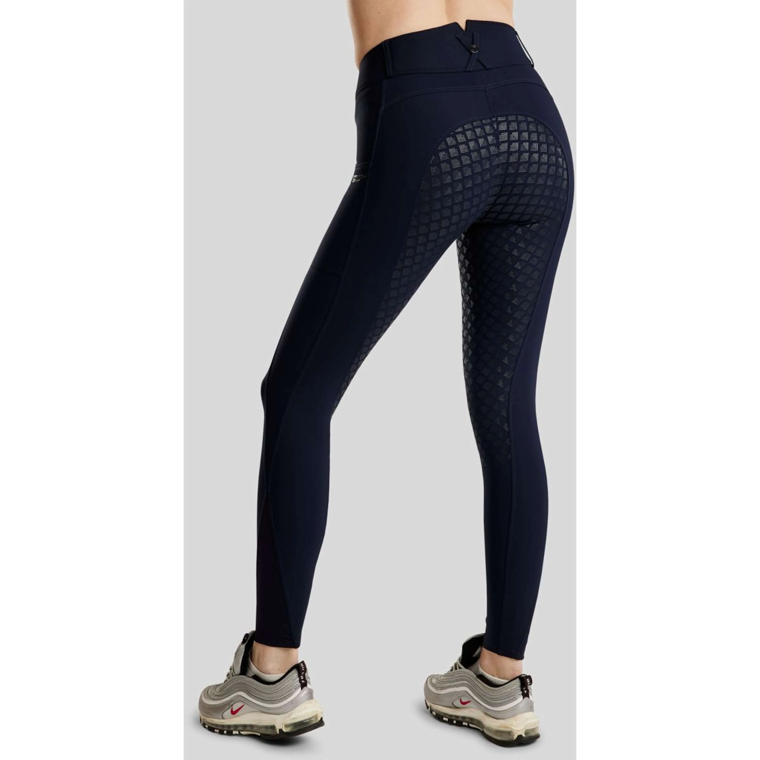 Montar Pantalon d'Équitation MoEmilia Full Grip Marin - Image 4