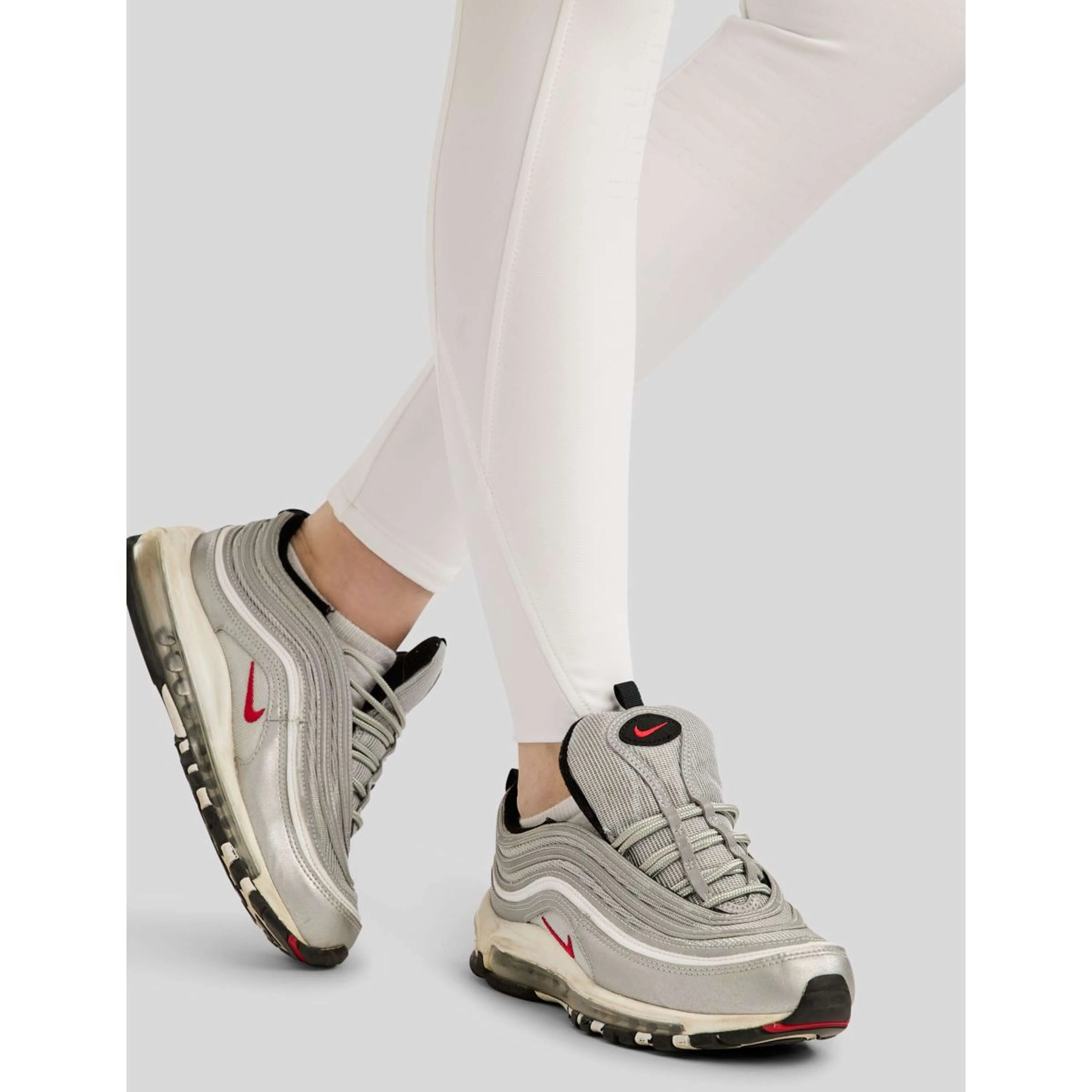 Montar Pantalon d'Équitation MoLila Champagne Crystals Full Grip Blanc - Image 6
