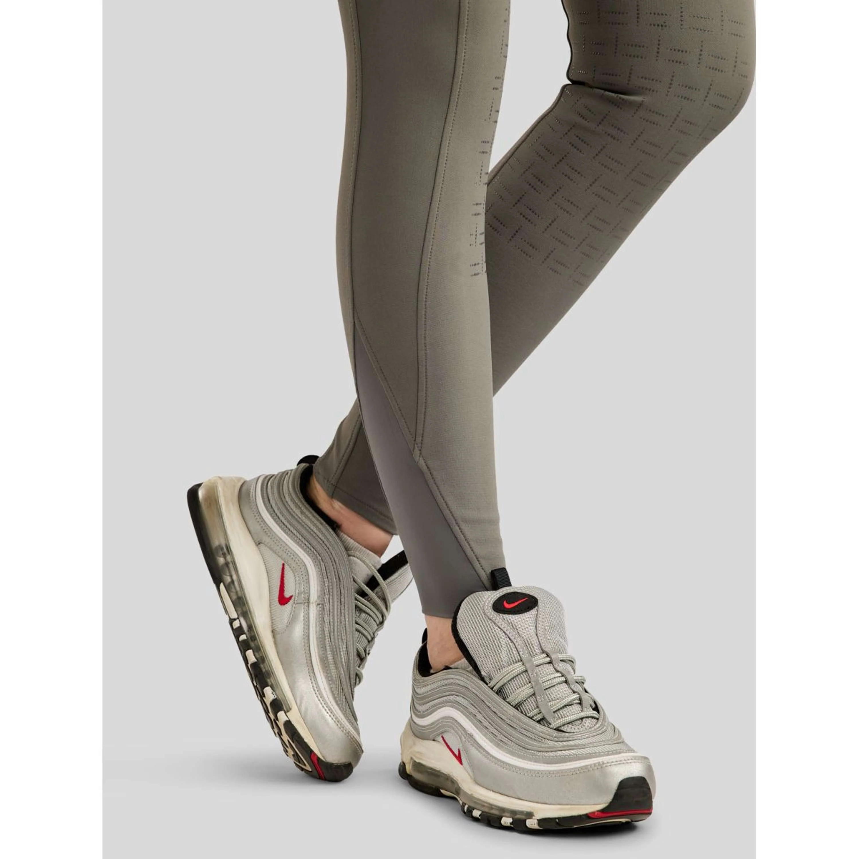 Montar Pantalon d'Équitation MoLila Champagne Crystals Full Grip Gris - Image 6