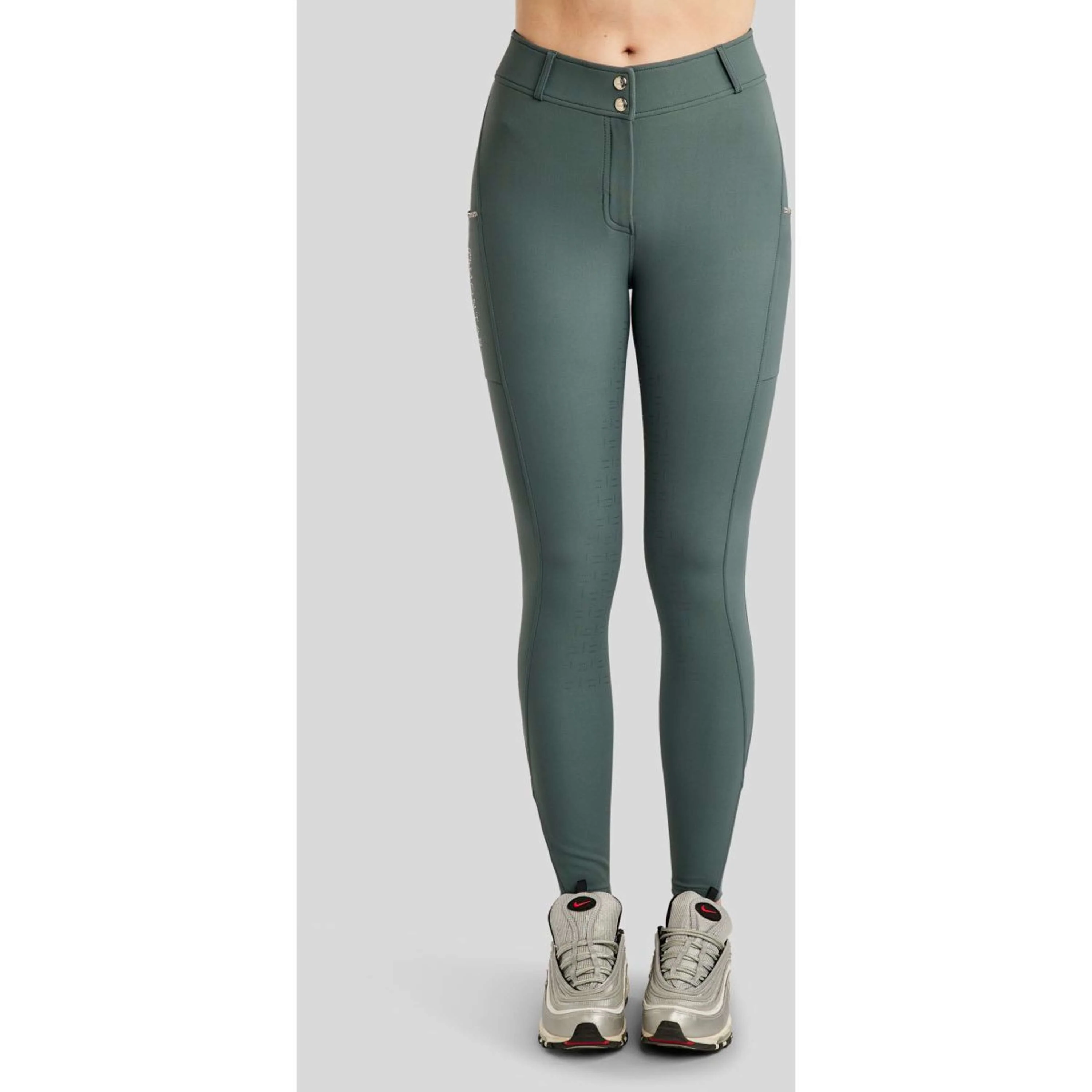 Montar Pantalon d'Équitation MoLila Champagne Crystals Full Grip Jade - Image 2