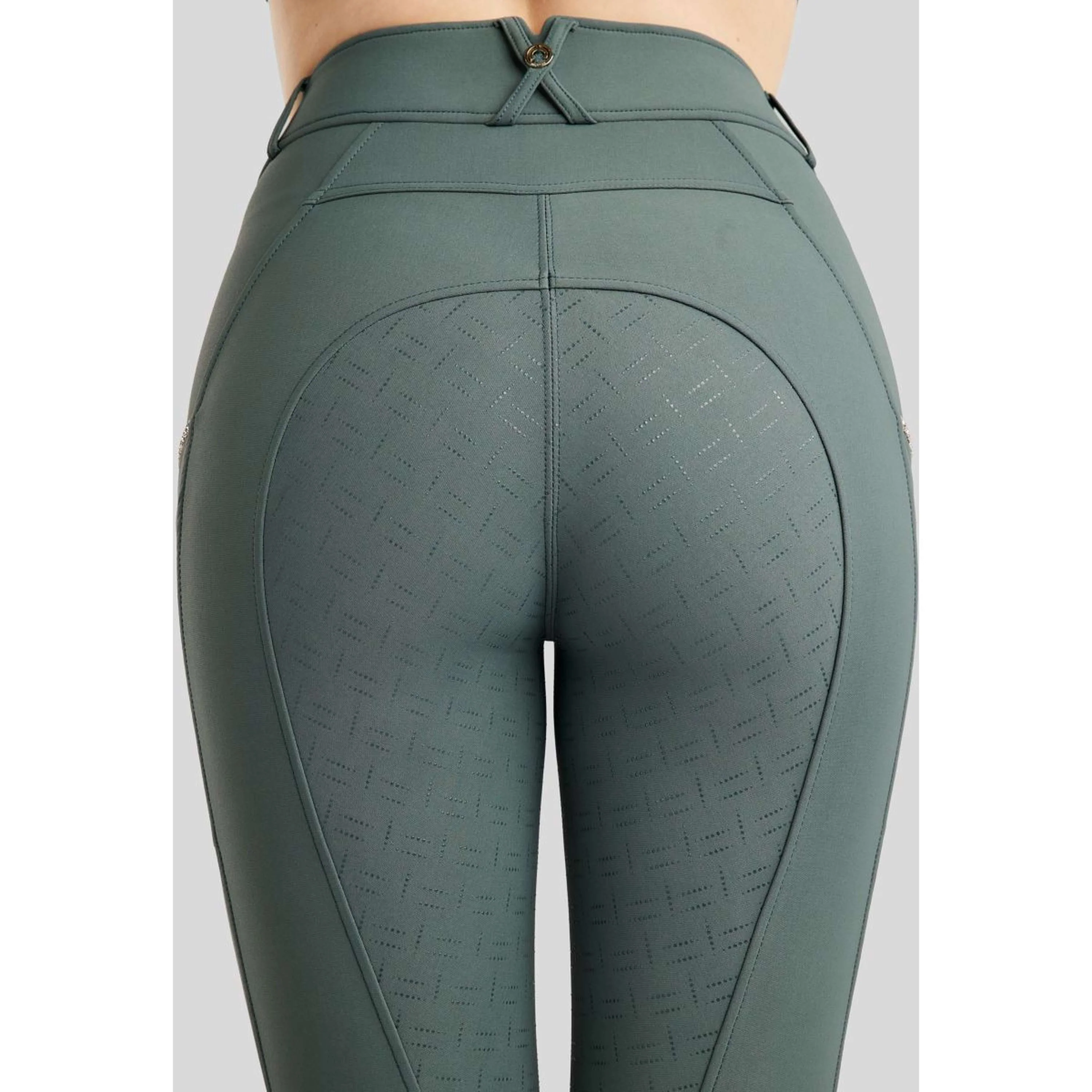 Montar Pantalon d'Équitation MoLila Champagne Crystals Full Grip Jade - Image 3