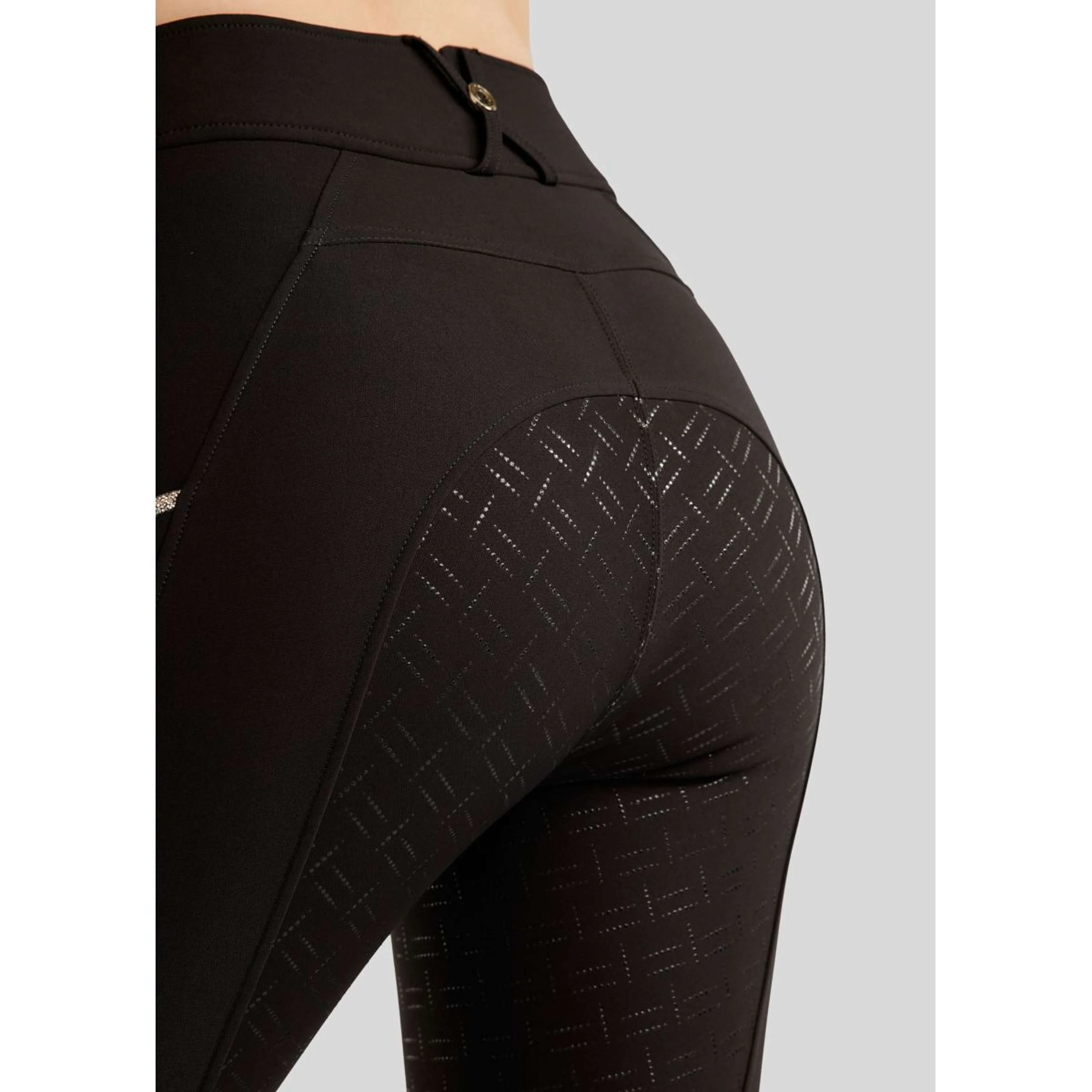 Montar Pantalon d'Équitation MoLila Champagne Crystals Full Grip Noir - Image 4