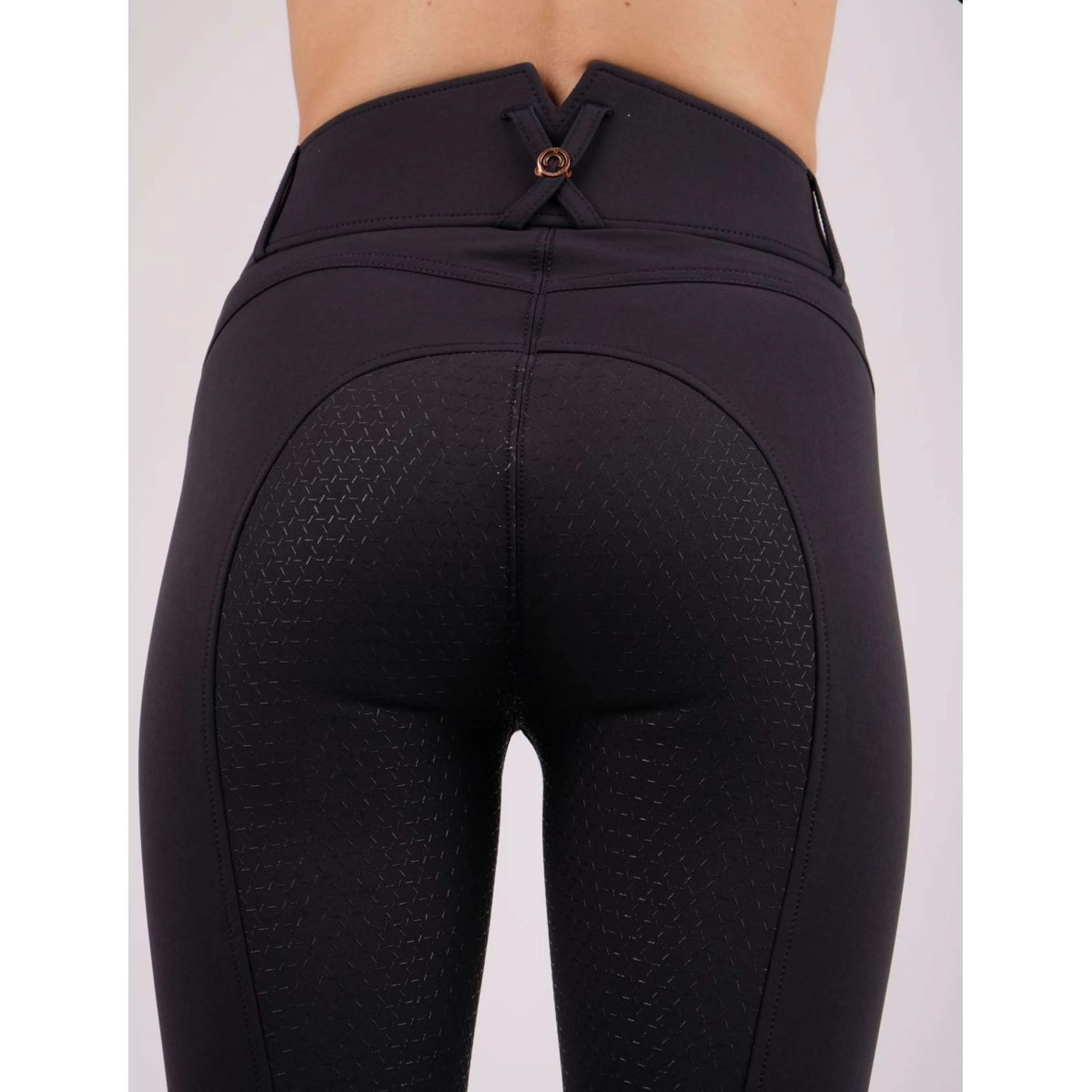 Montar Pantalon d'Équitation Molly Rosegold Highwaist Full Grip Marin - Image 3