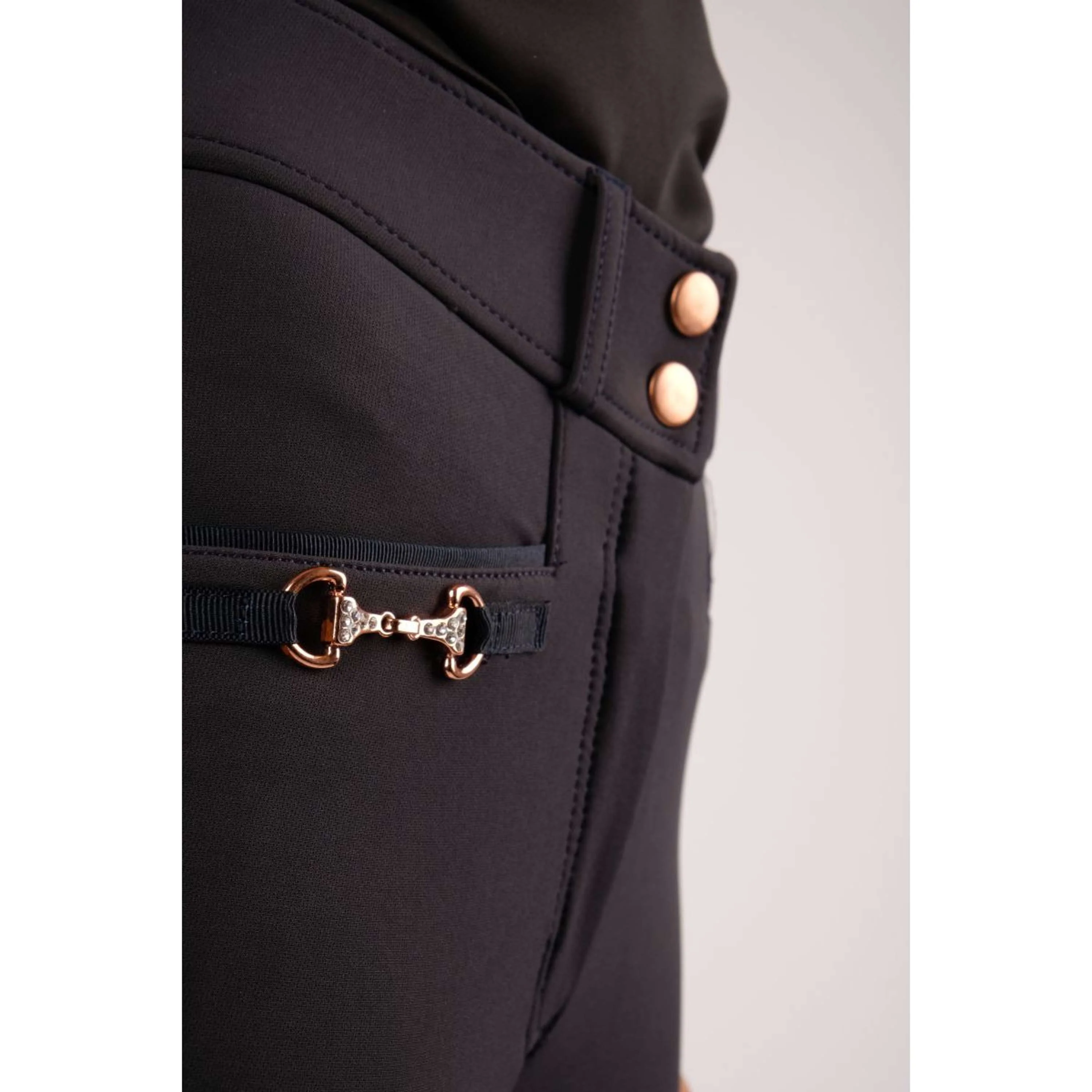 Montar Pantalon d'Équitation Molly Rosegold Highwaist Full Grip Marin - Image 5