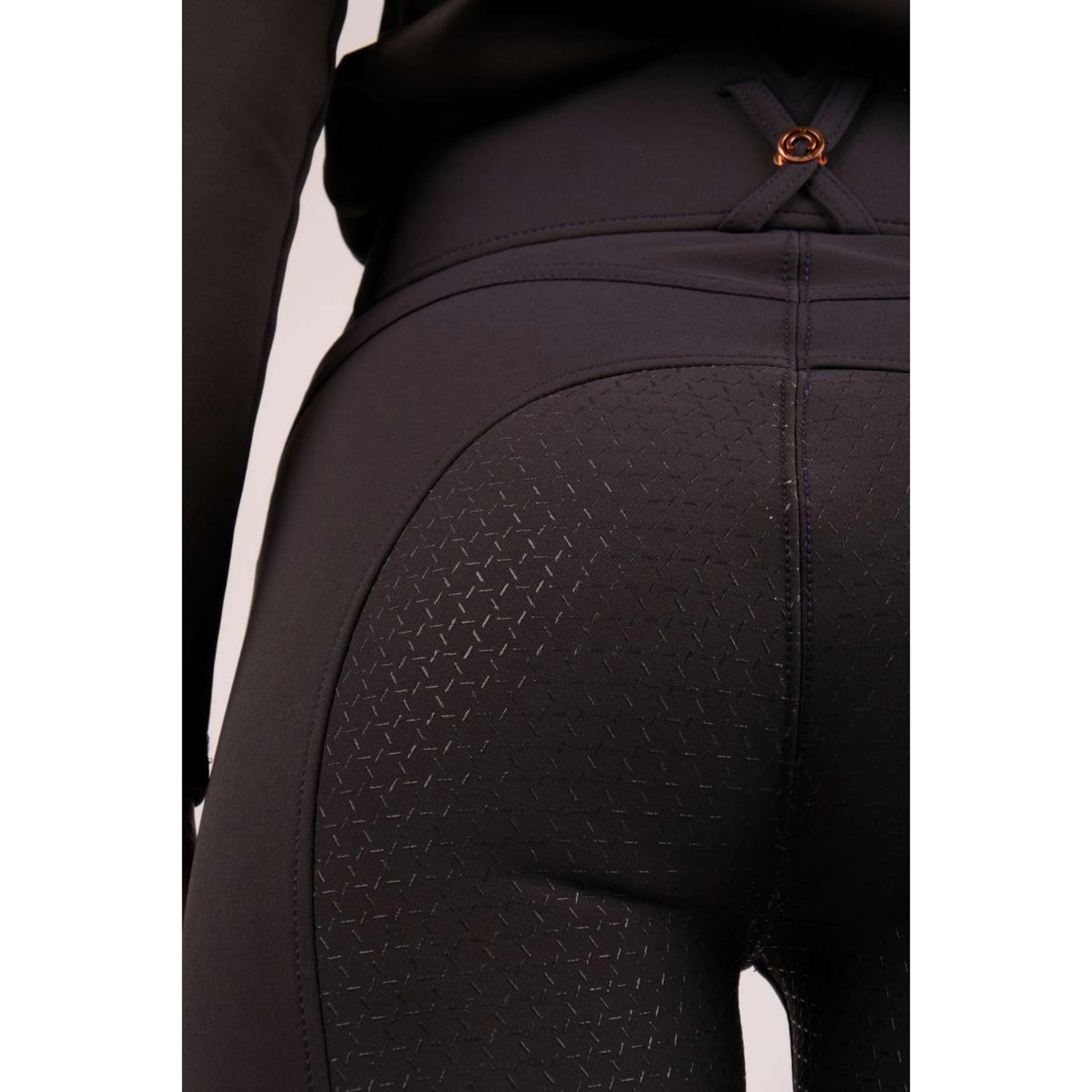Montar Pantalon d'Équitation Molly Rosegold Highwaist Full Grip Marin - Image 6