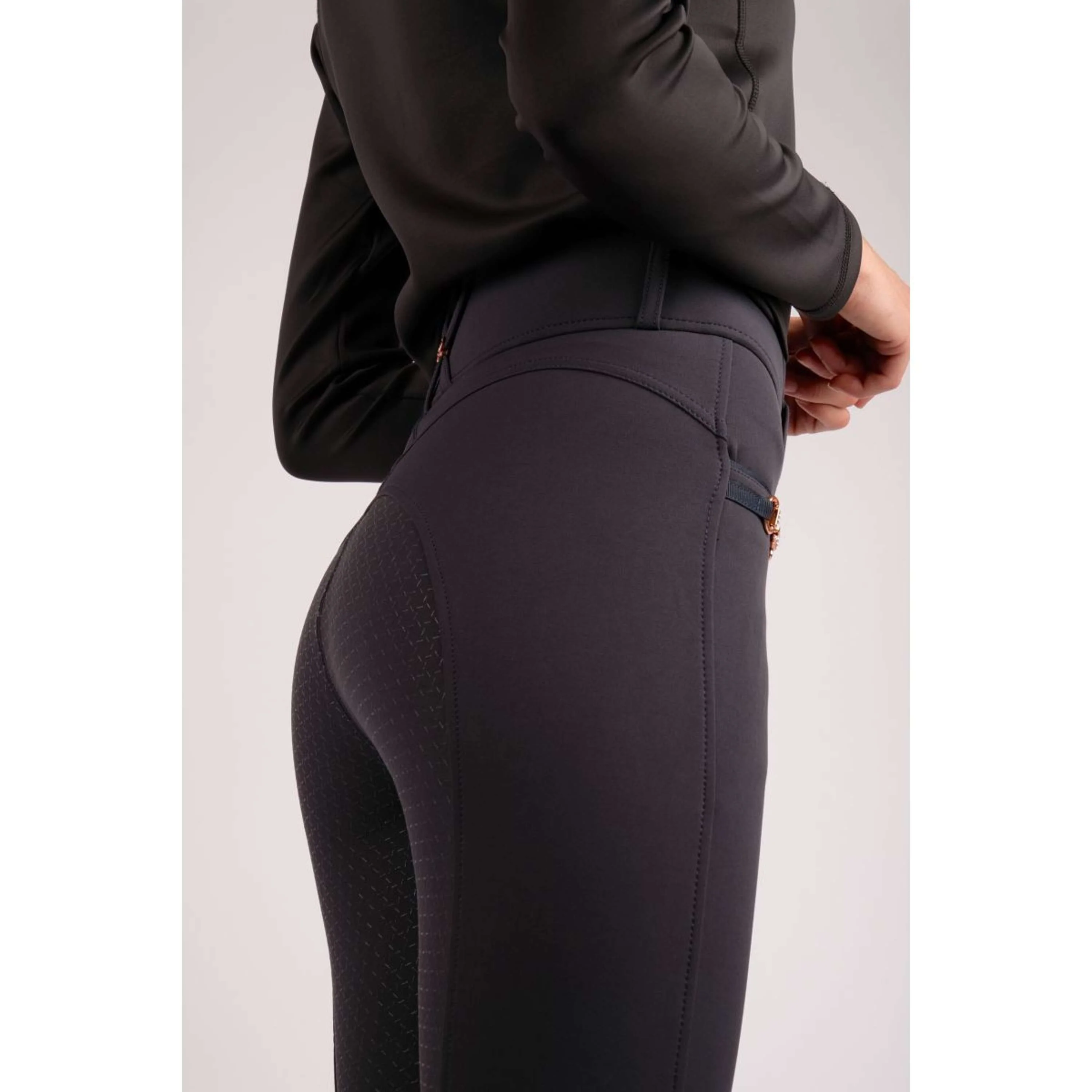 Montar Pantalon d'Équitation Molly Rosegold Highwaist Full Grip Marin - Image 8