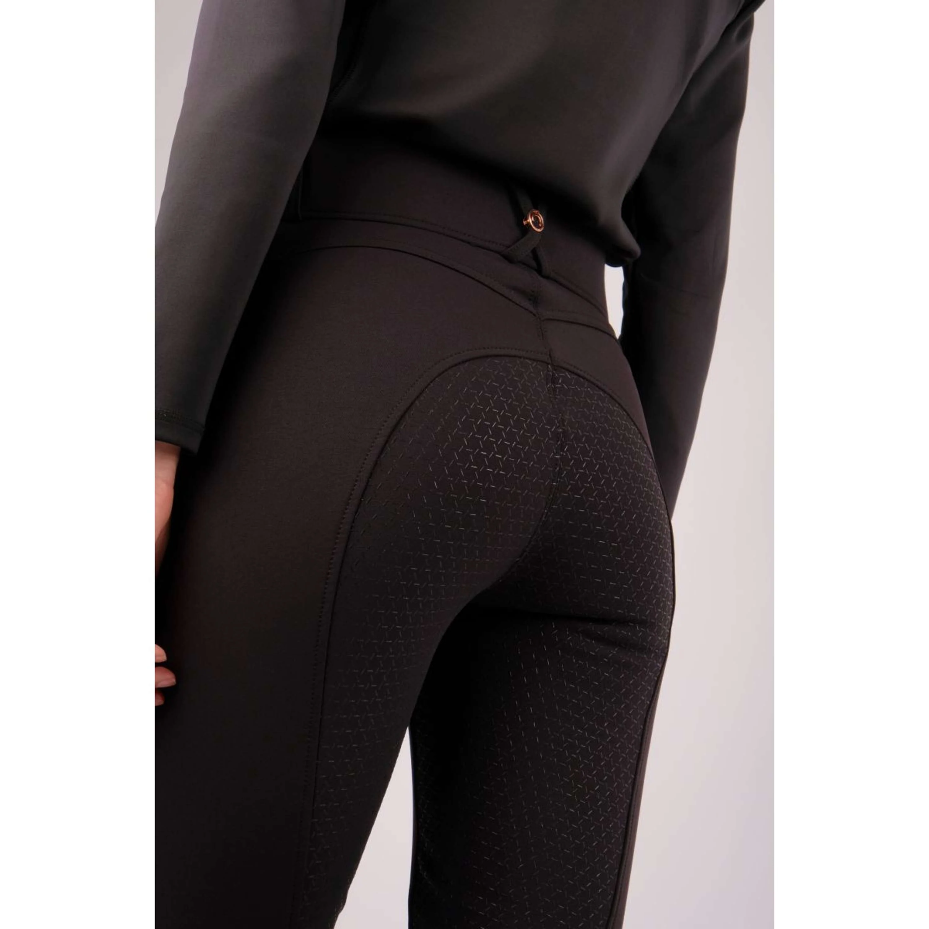 Montar Pantalon d'Équitation Molly Rosegold Highwaist Full Grip Noir - Image 2