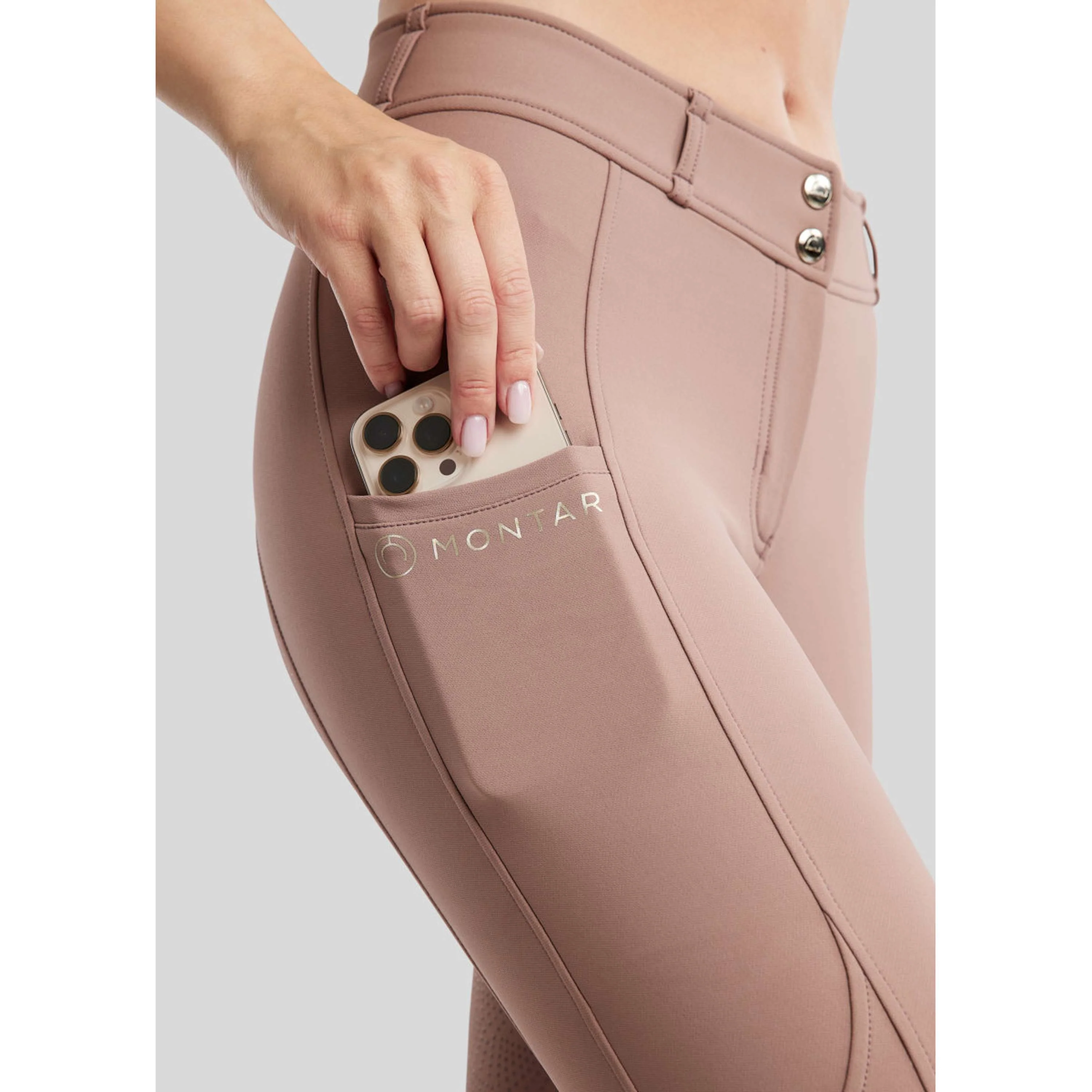 Montar Pantalon d'Équitation MoPhilipa Full Grip Blush - Image 3