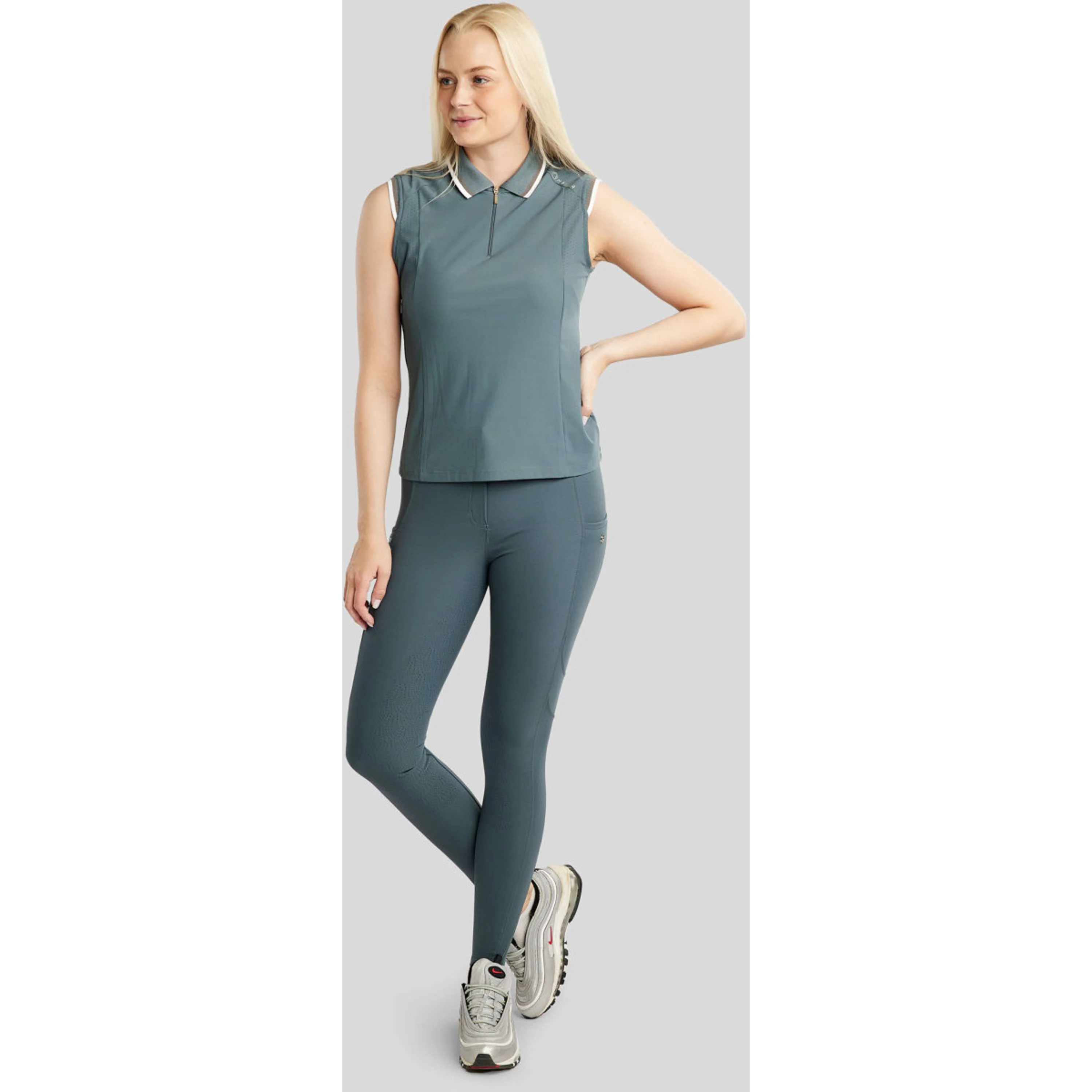 Montar Polo MoOttilia Sans Manche Dark Slate - Image 5
