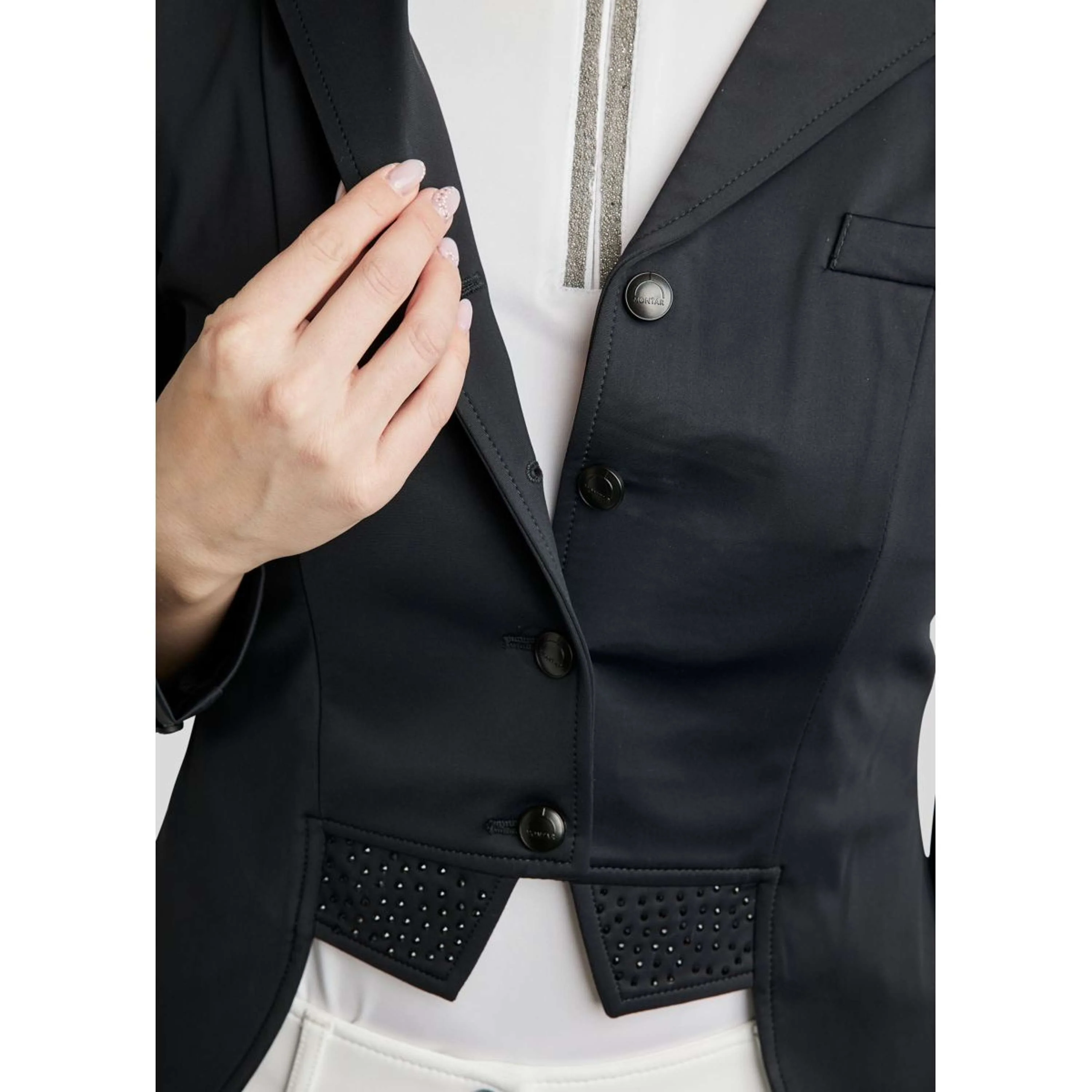 Montar Petite Veste de Concours Dressage Court Noir - Image 4