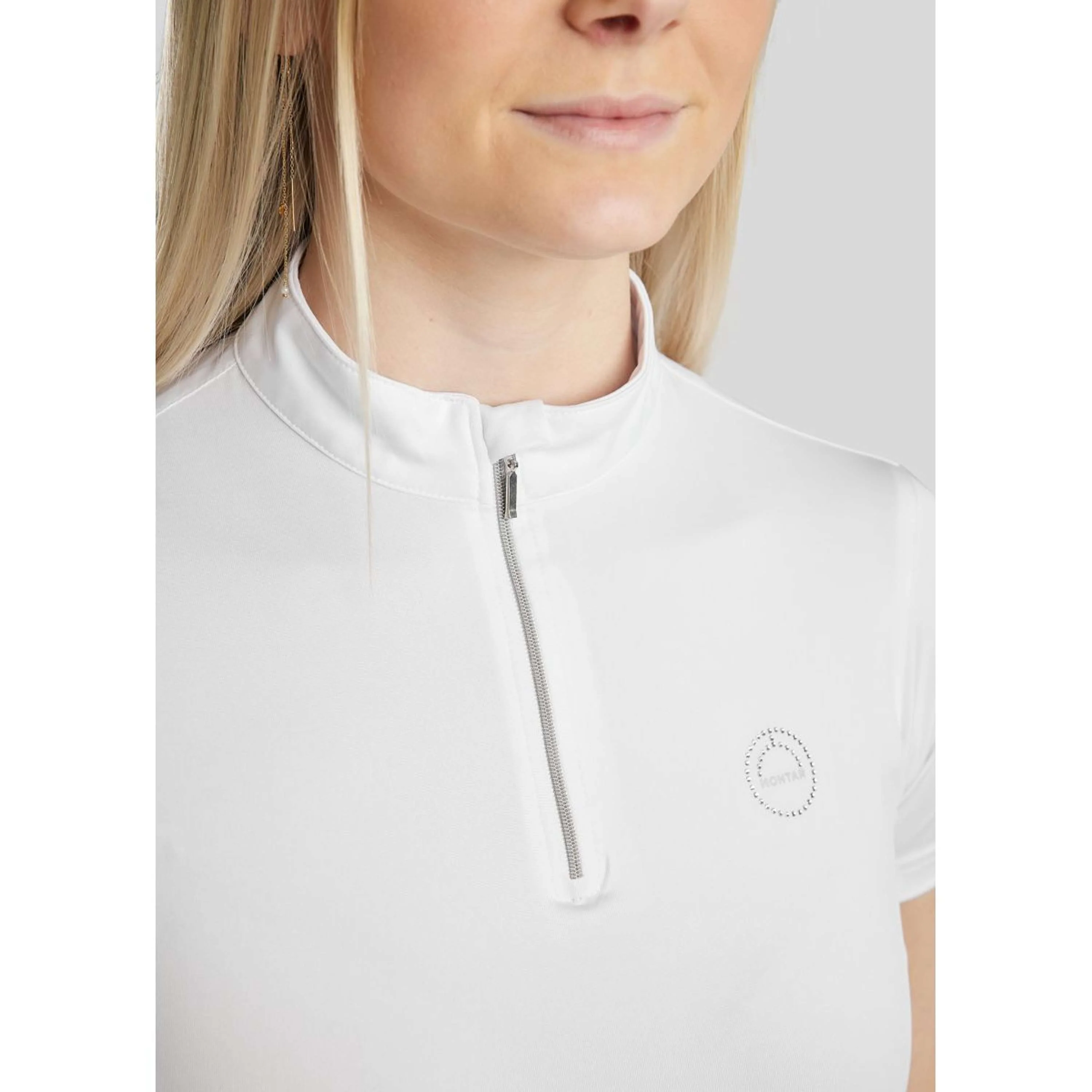 Montar Polo Everly Crystal Logo Blanc - Image 4