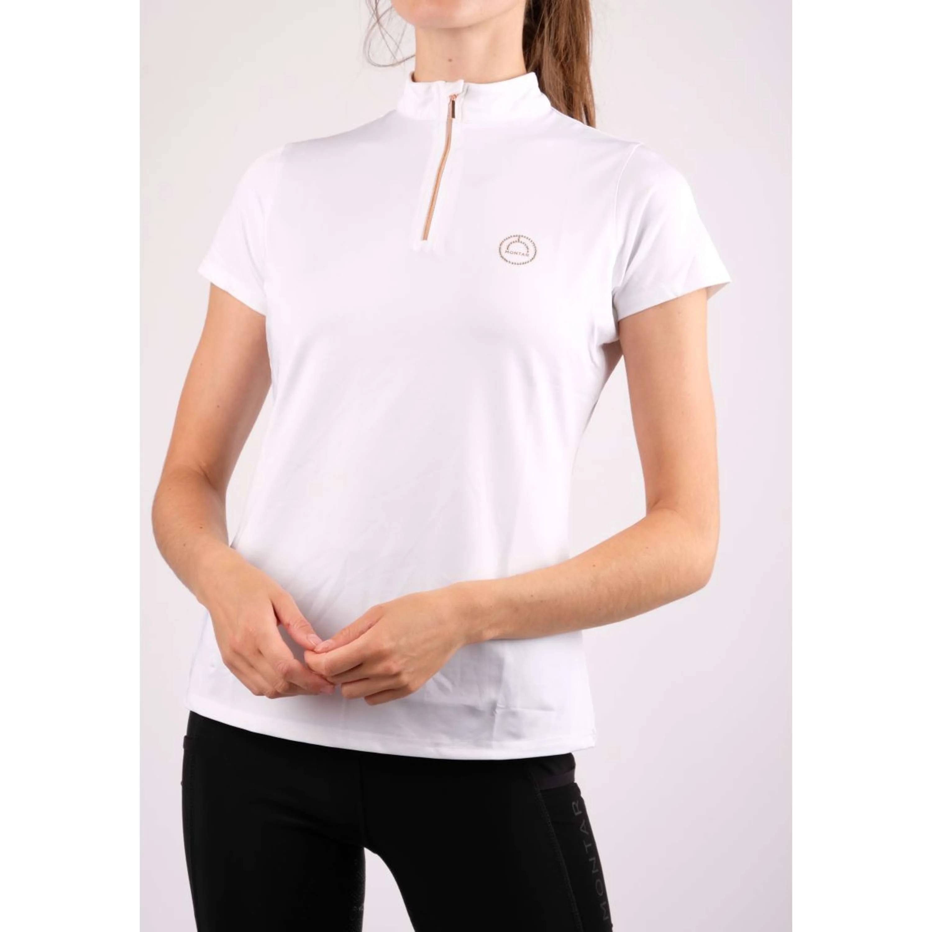 Montar Polo Everly Rosegold Junior Blanc - Image 4