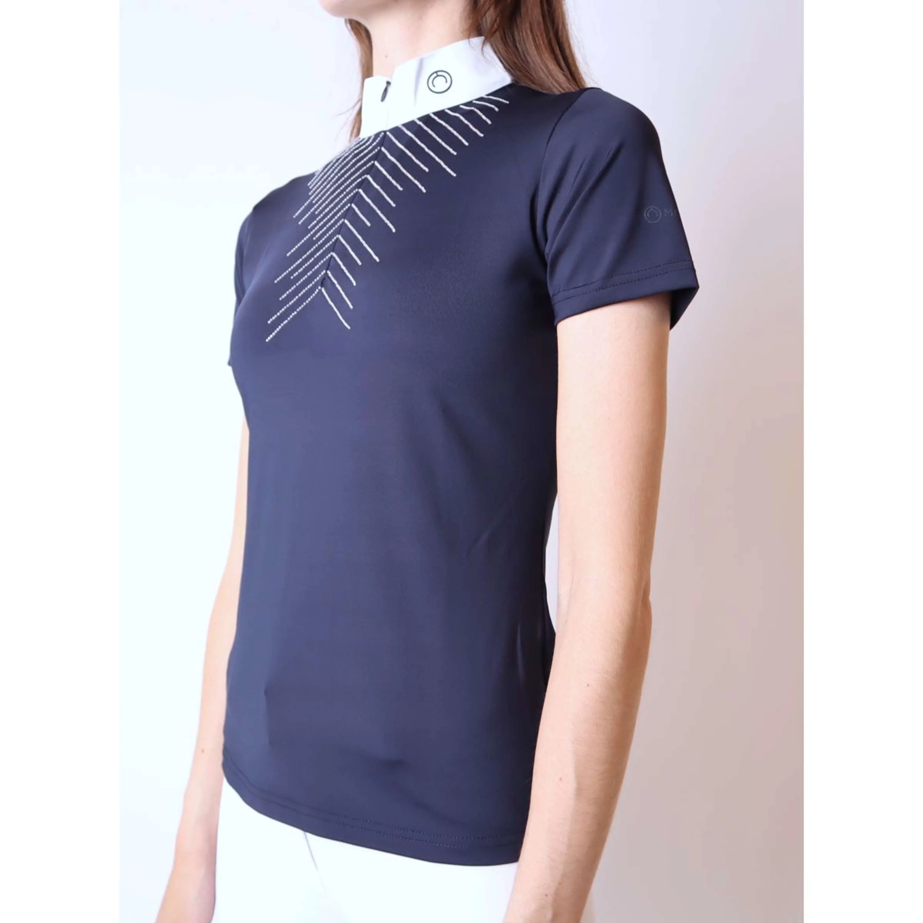 Montar T-shirt de Concours Bling MonTech Marin foncé - Image 2