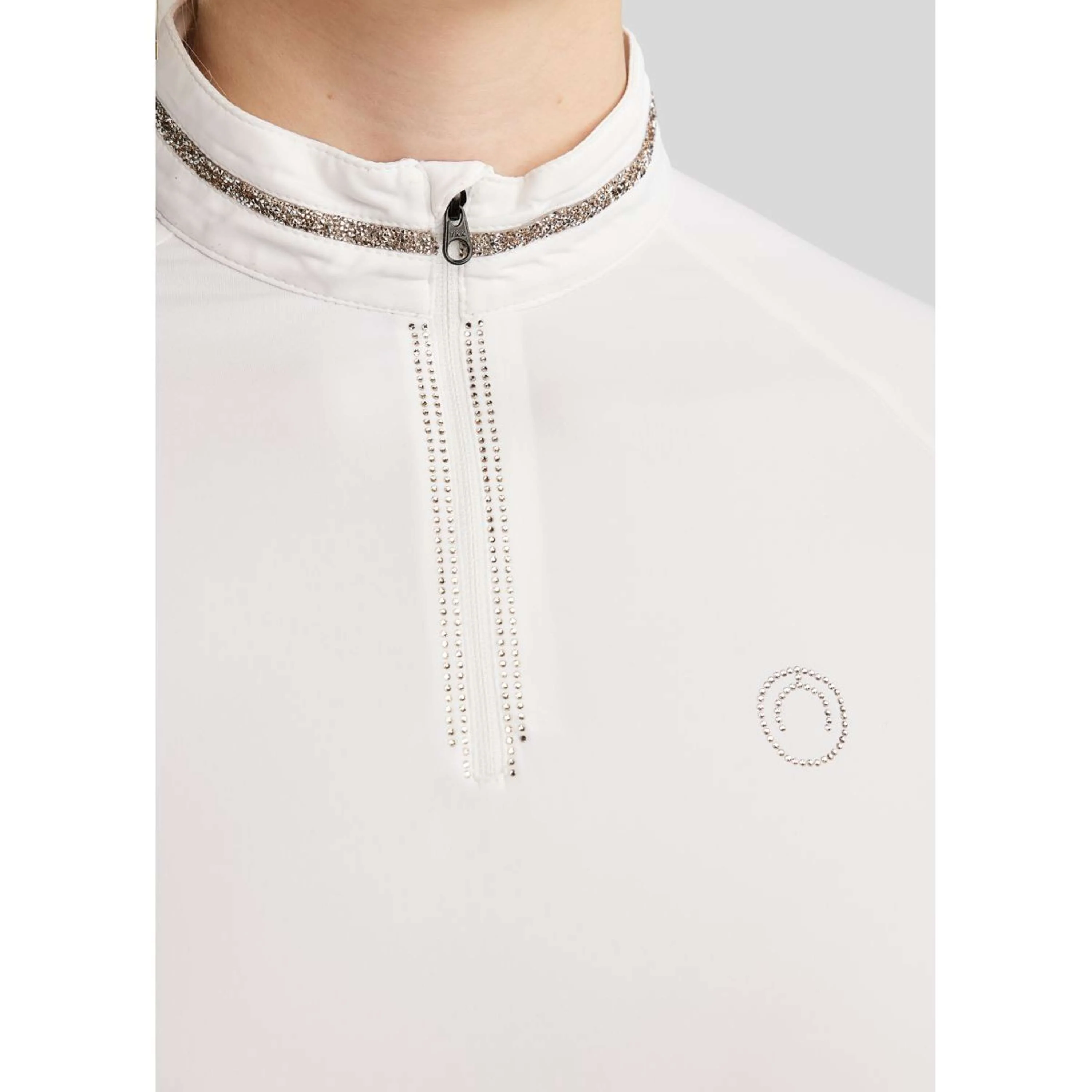 Montar T-shirt de Concours MoLila Champagne Crystals Blanc - Image 3