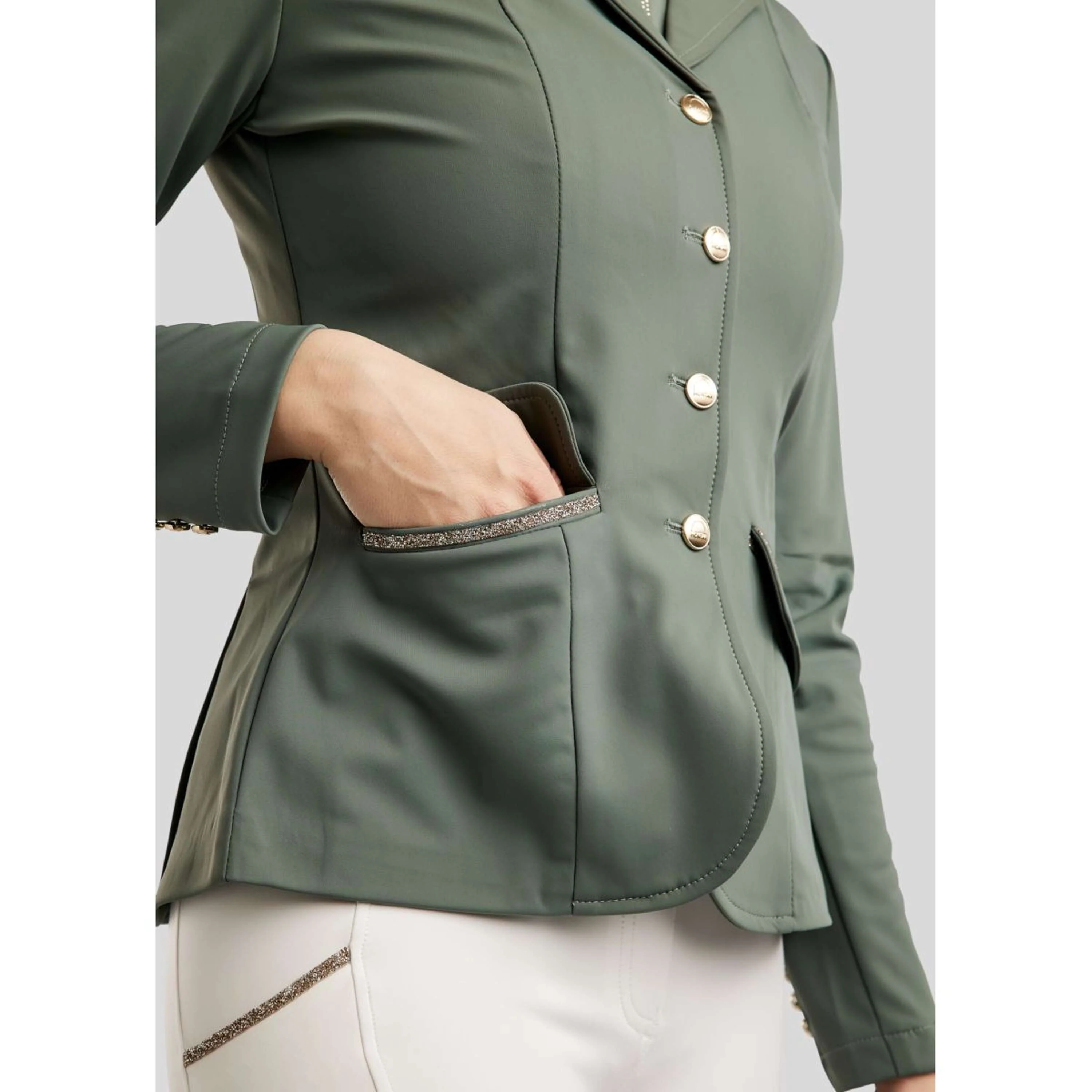 Montar Veste de Concours MoLila Champagne Crystals Jade - Image 5