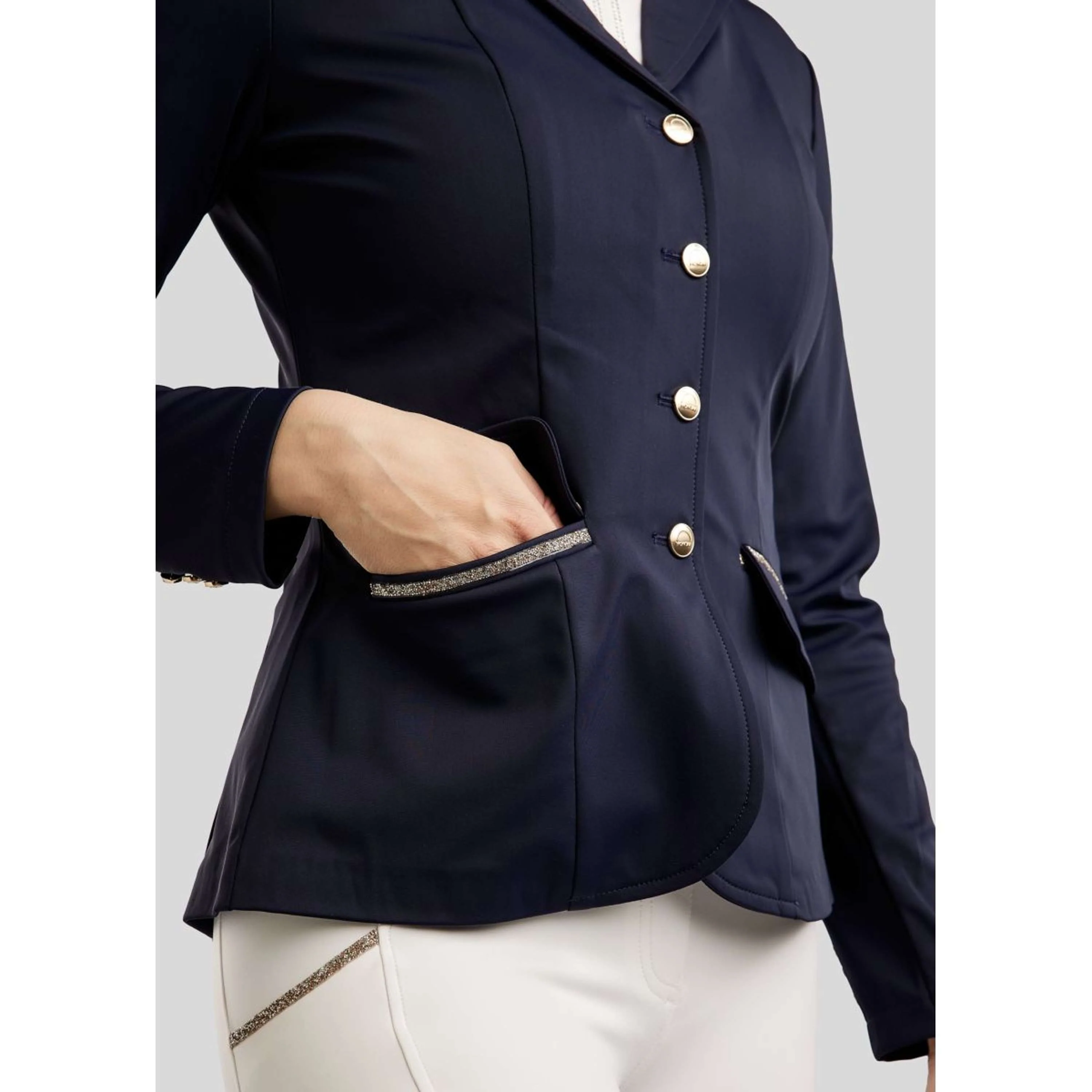 Montar Veste de Concours MoLila Champagne Crystals Marin - Image 4