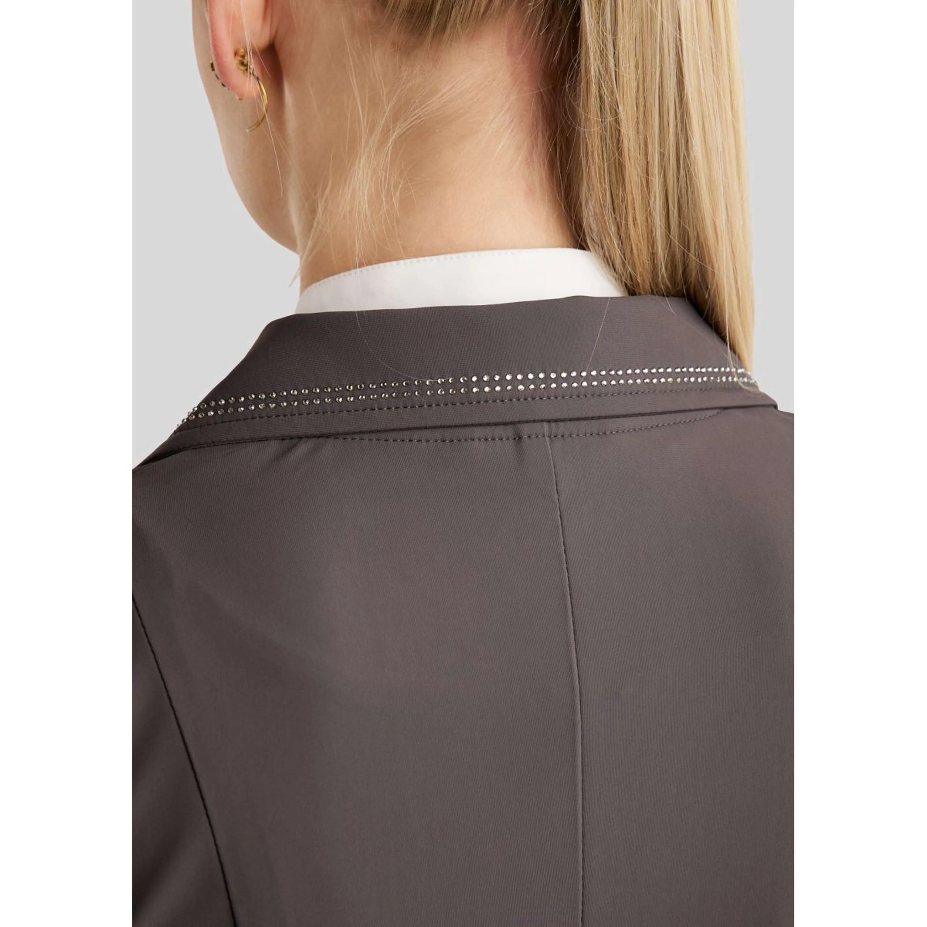 Montar Veste de Concours MoPearl Pintucks Gun Metal Crystals Slate Grey - Image 7