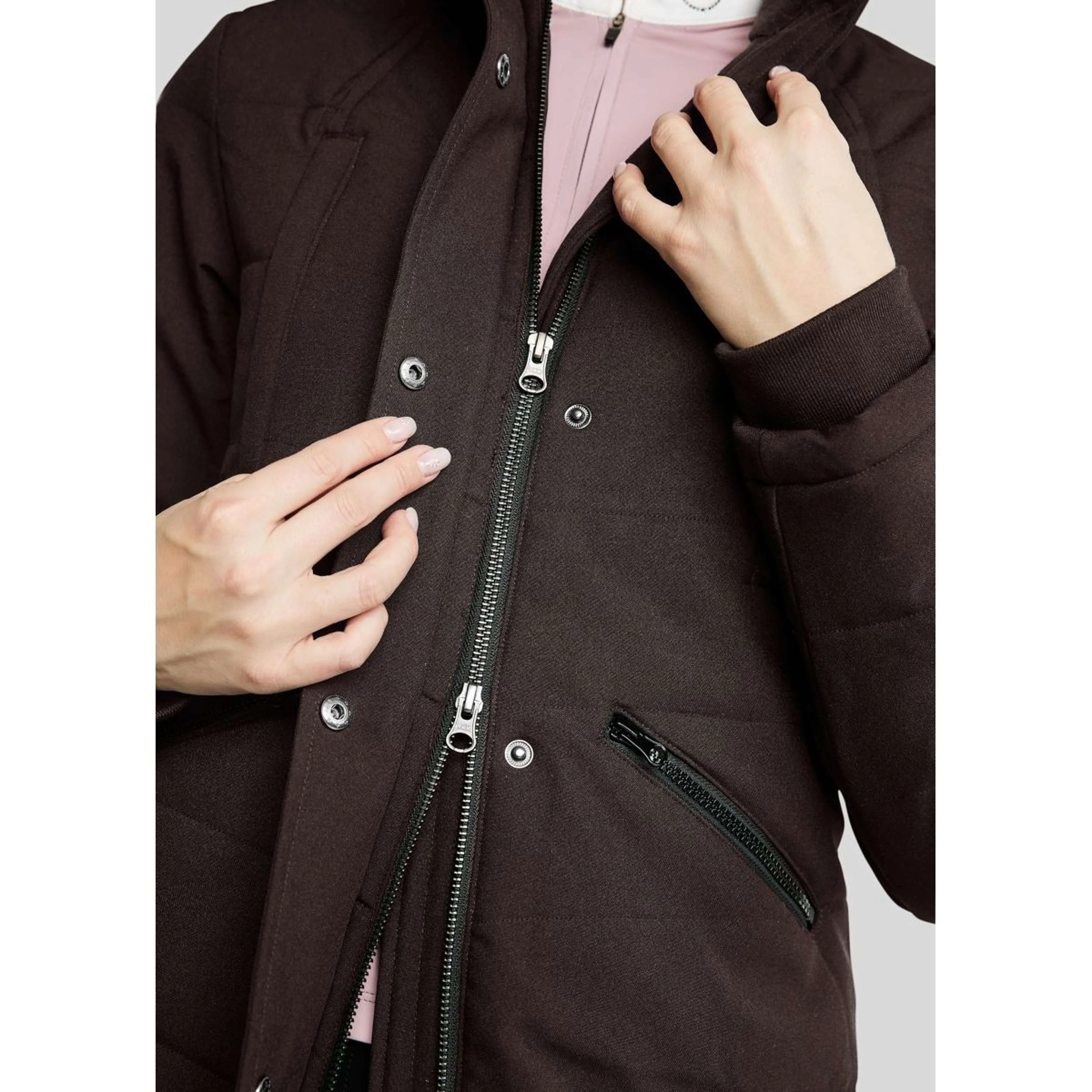 Montar Veste Dicte Long Marron - Image 4