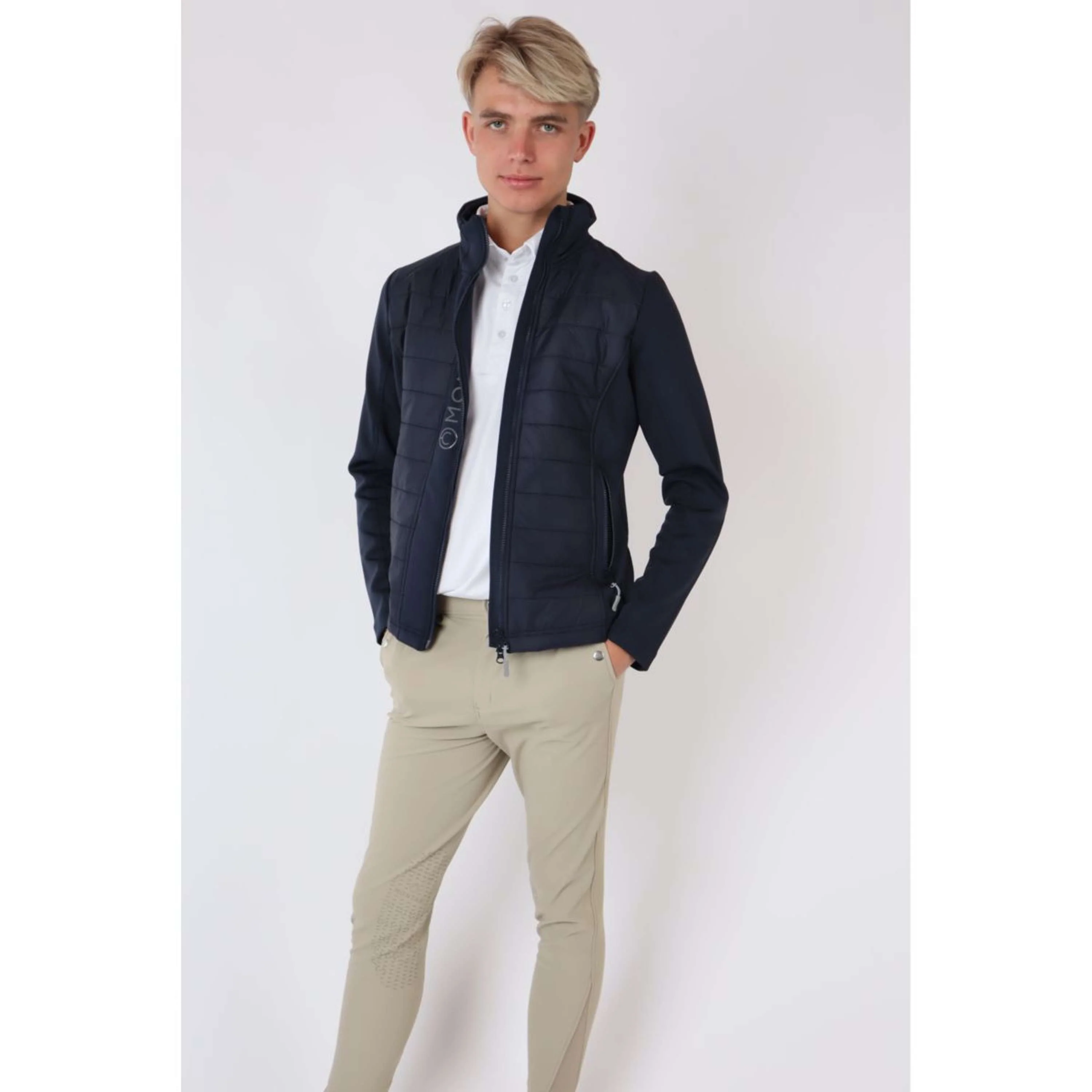 Montar Veste Emanuel Quilt Unisex Bleu Foncé - Image 4