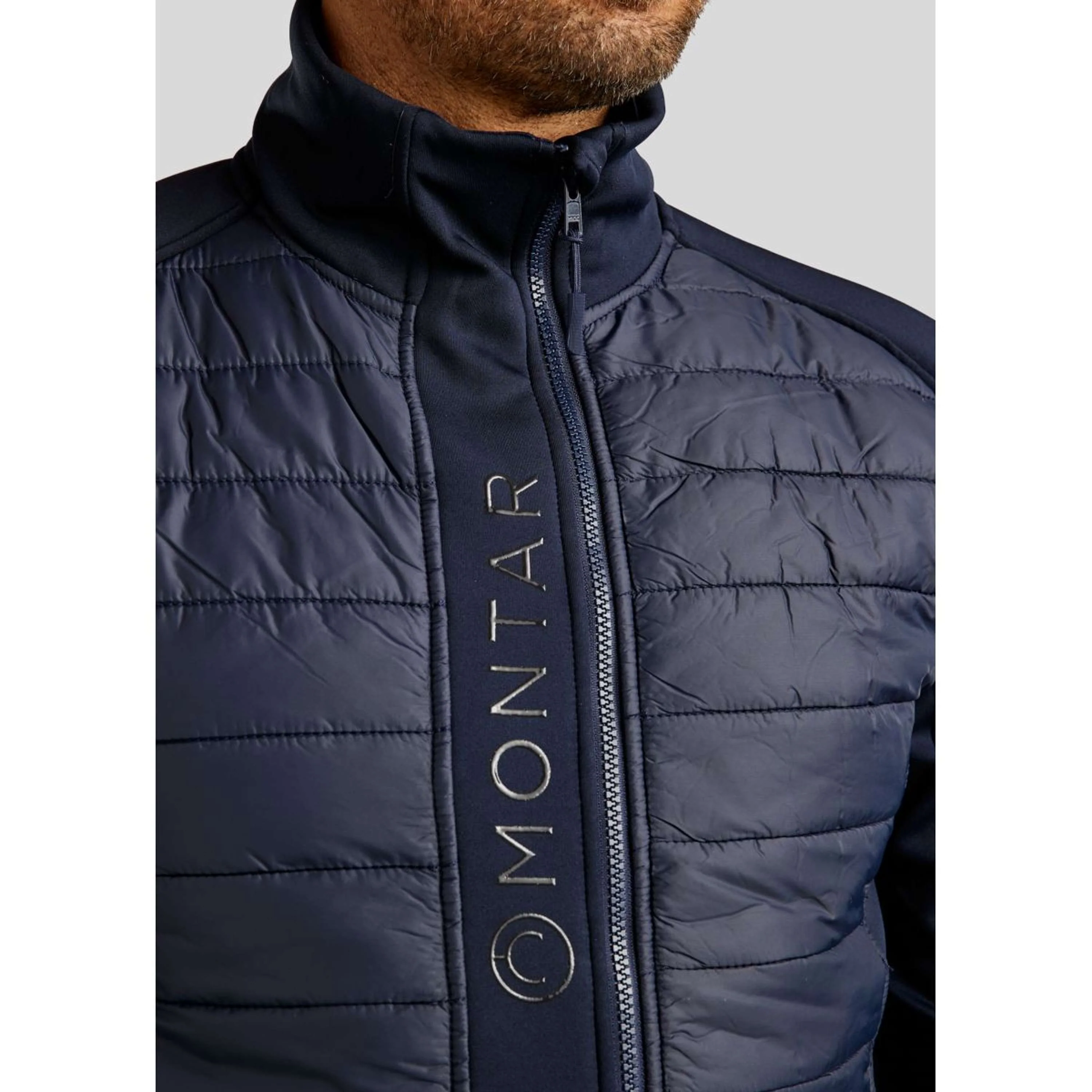Montar Veste Emanuel Quilt Unisex Bleu Foncé - Image 6