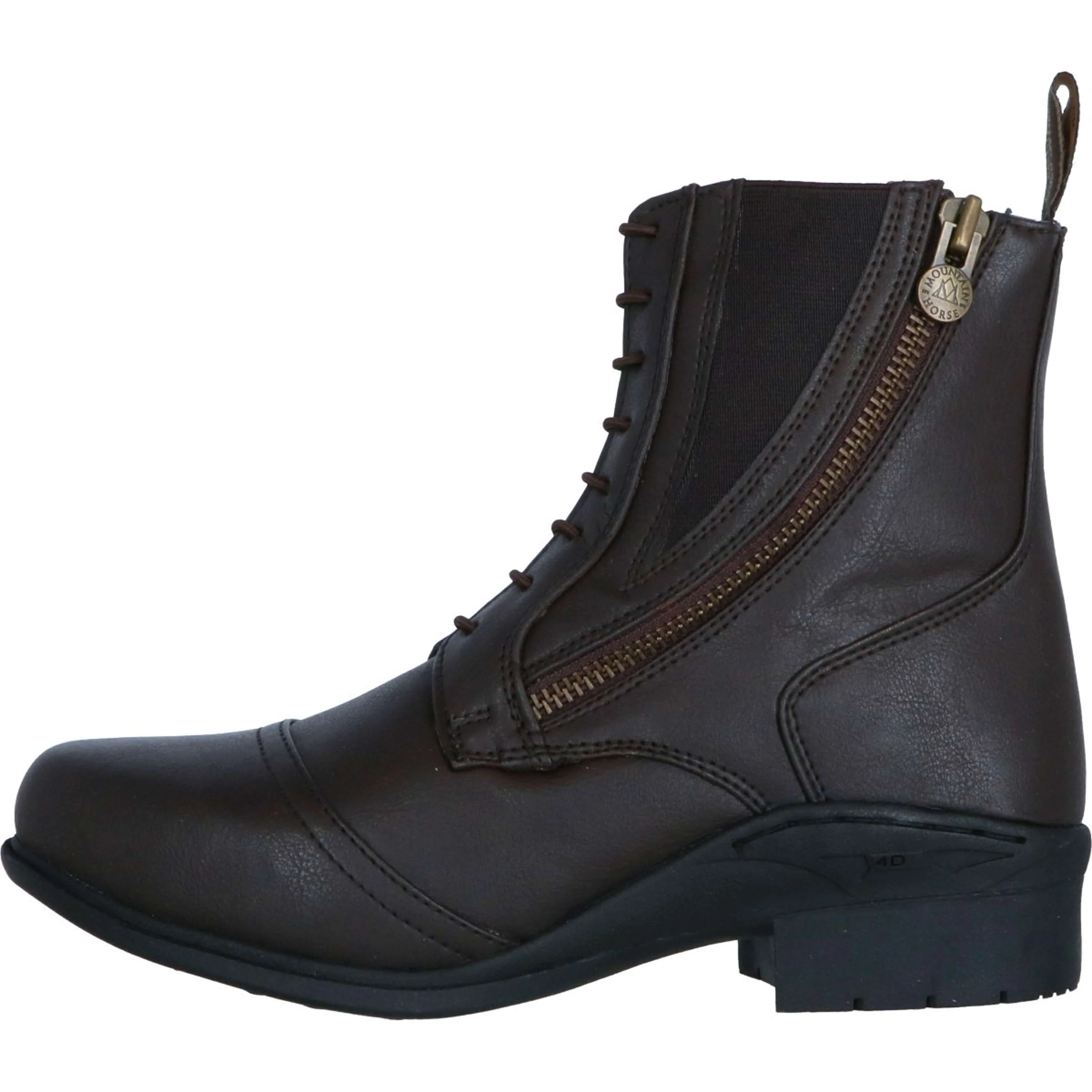 Mountain Horse Jodhpurs Veganza Side Zip Paddock Marron - Image 2