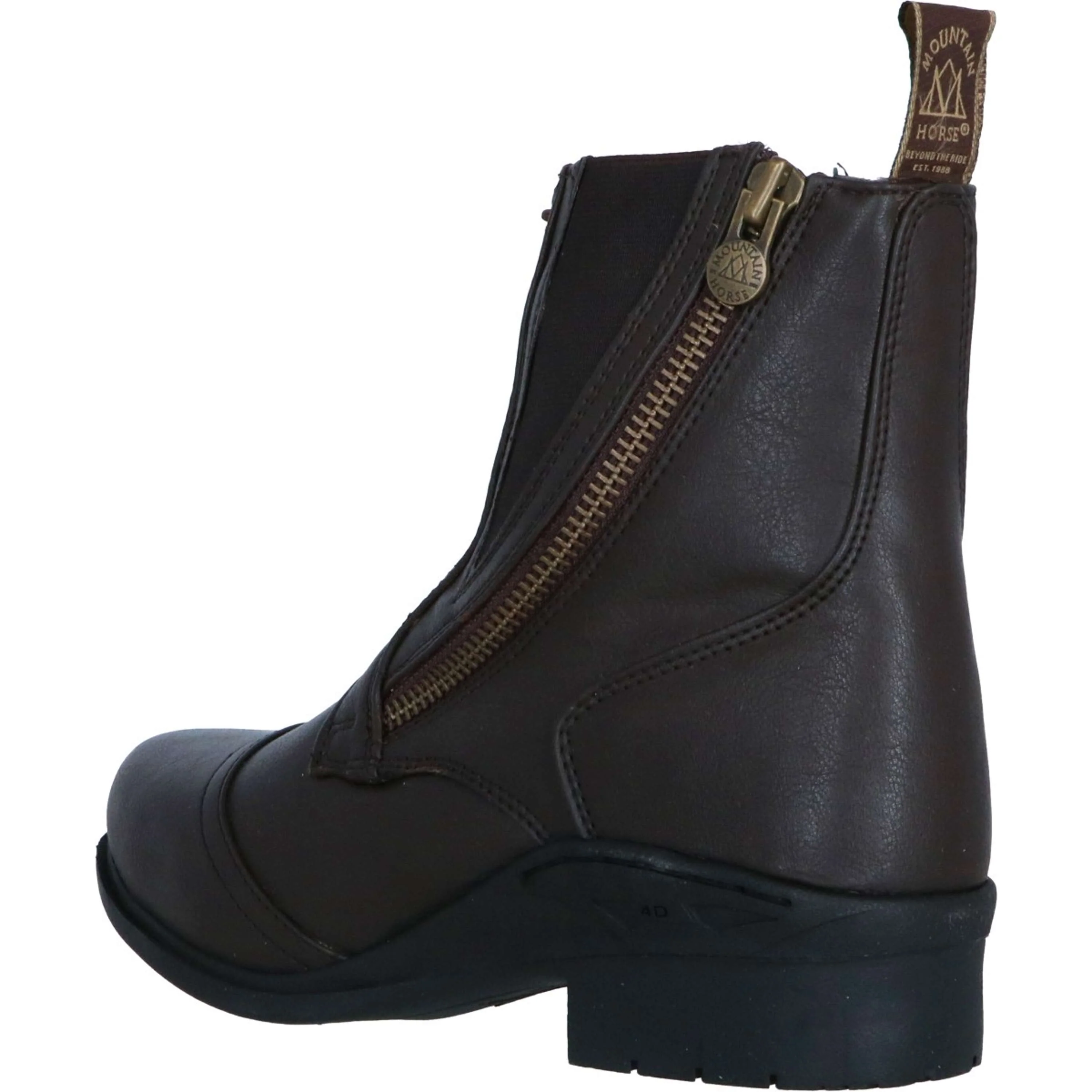 Mountain Horse Jodhpurs Veganza Side Zip Paddock Marron - Image 3