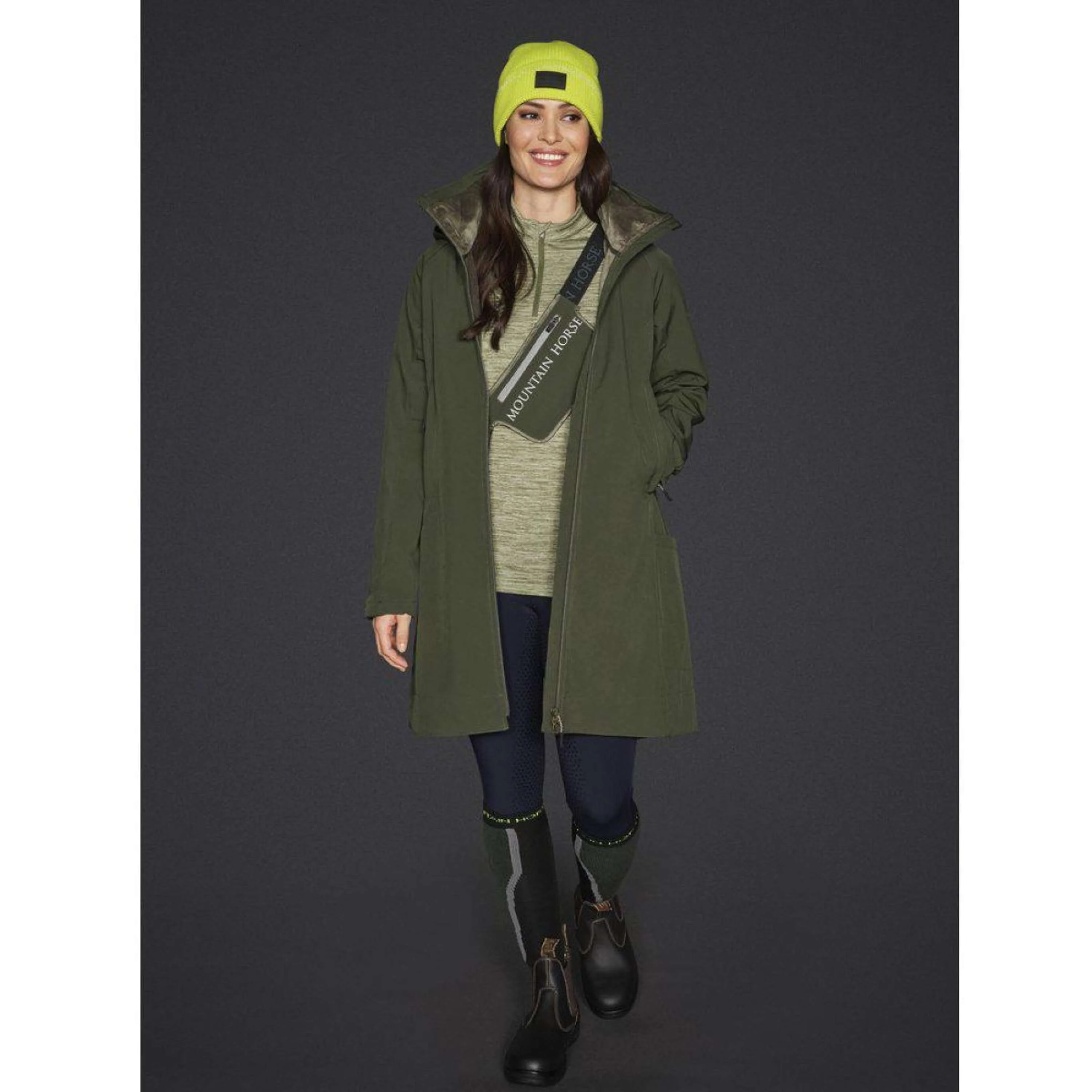 Mountain Horse Veste Stella Softshell Long Vert - Image 3