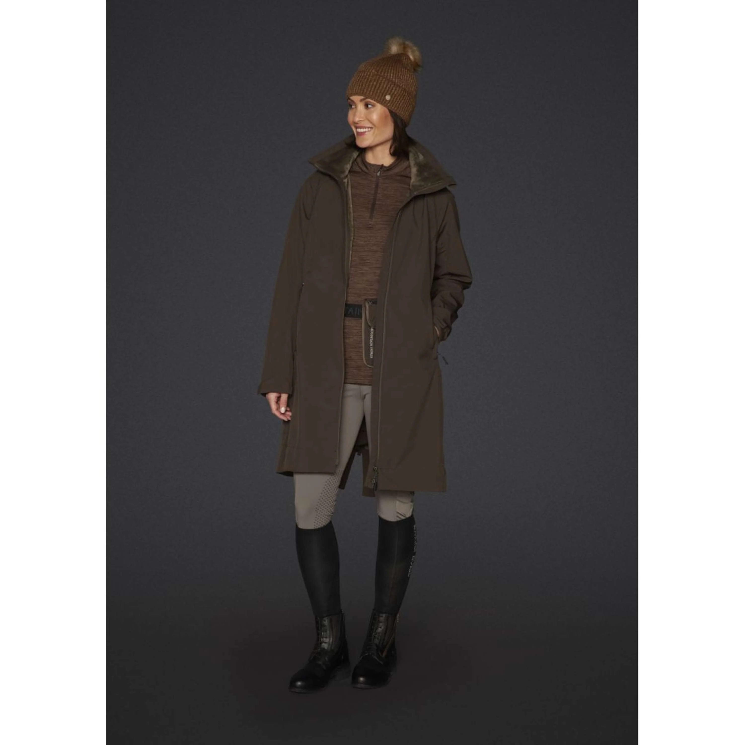 Mountain Horse Veste Stella Softshell Long Marron - Image 2