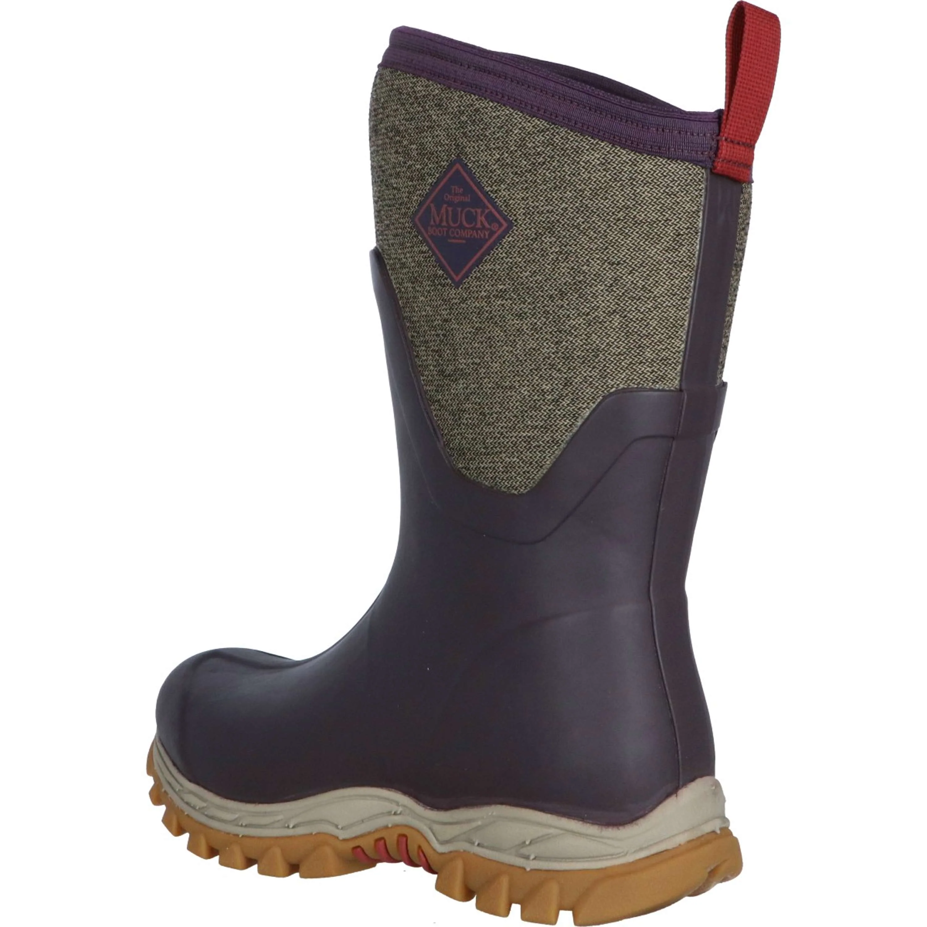 Muck Boot Arctic Sport II Mid Femme Bordeaux/Tweed - Image 3