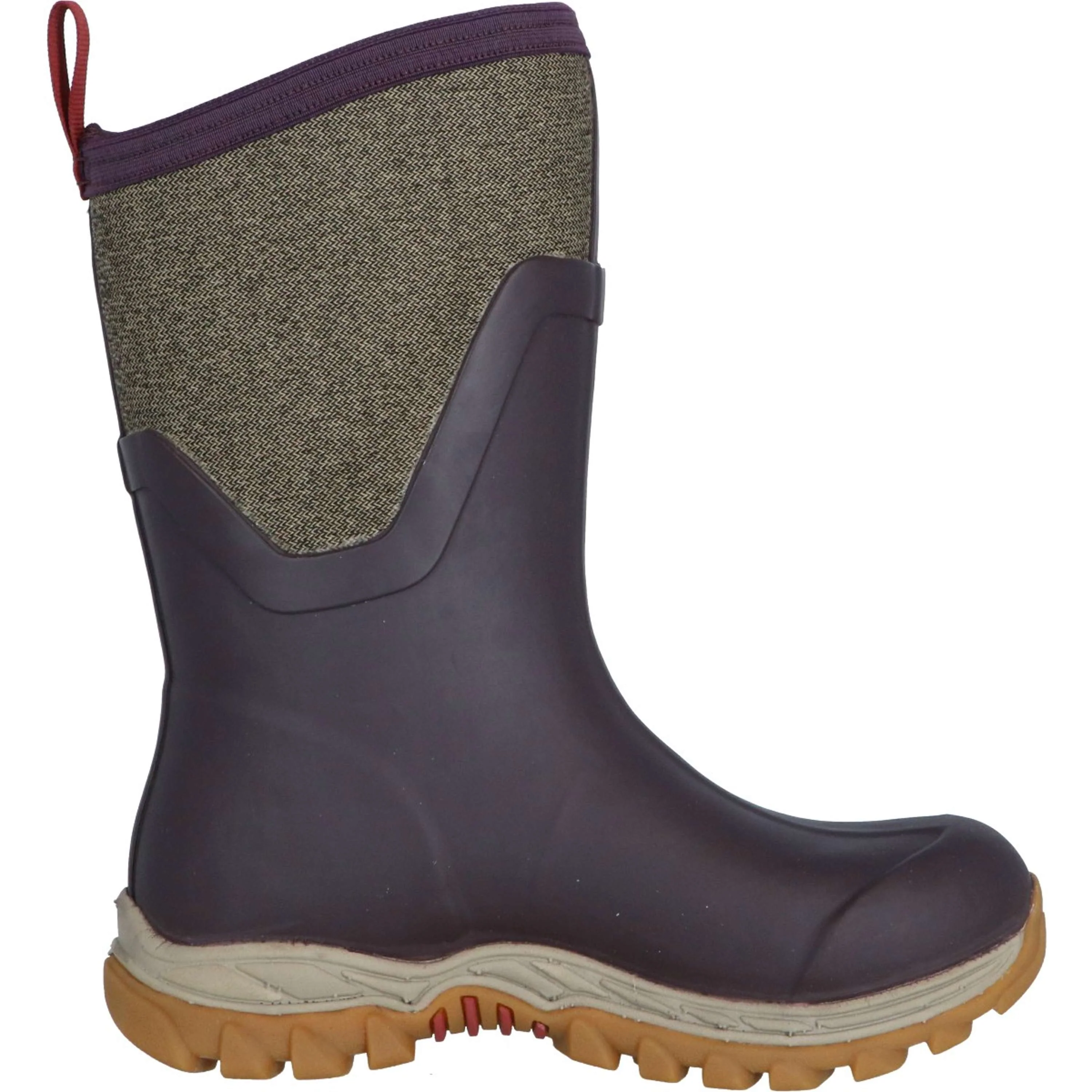 Muck Boot Arctic Sport II Mid Femme Bordeaux/Tweed - Image 6
