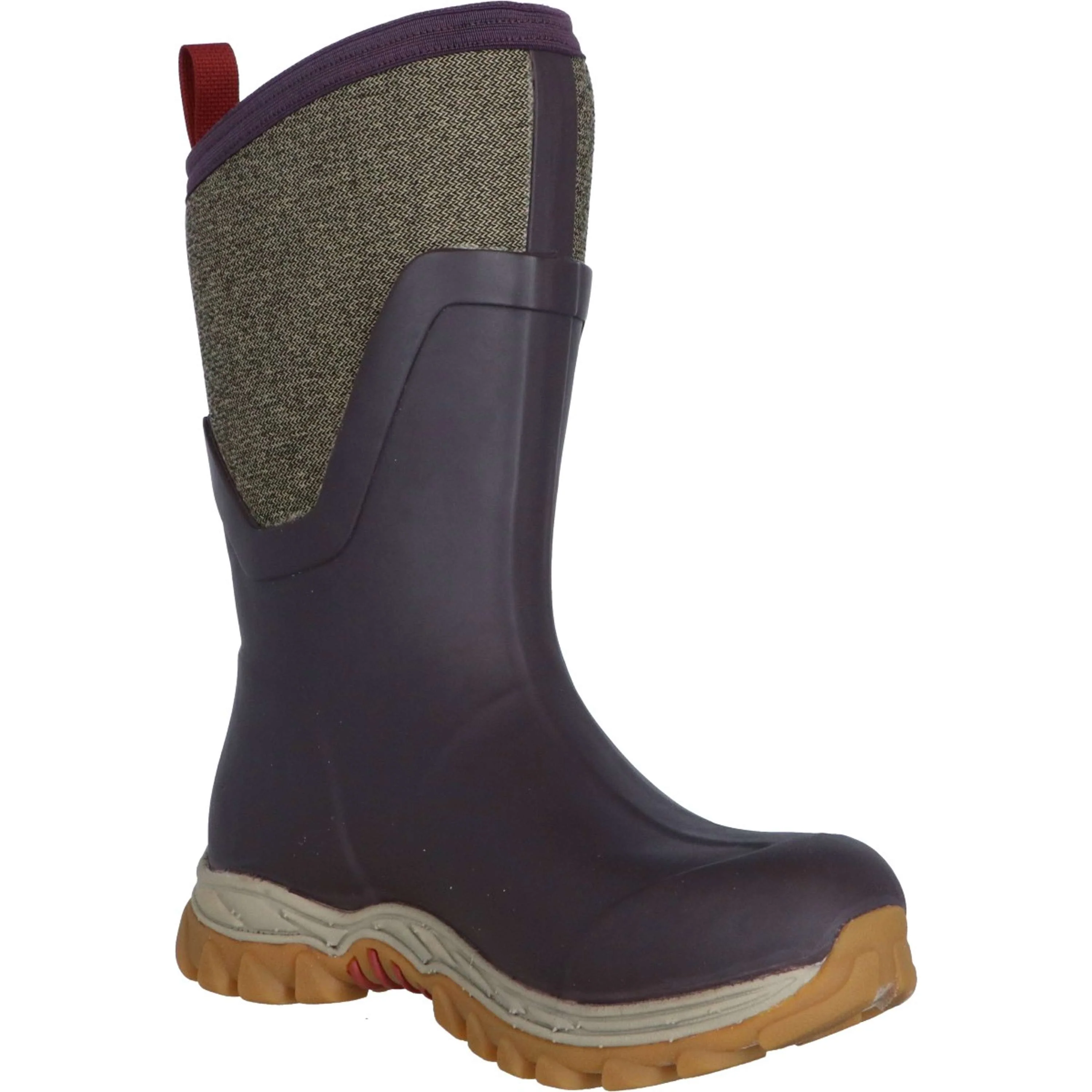 Muck Boot Arctic Sport II Mid Femme Bordeaux/Tweed - Image 7