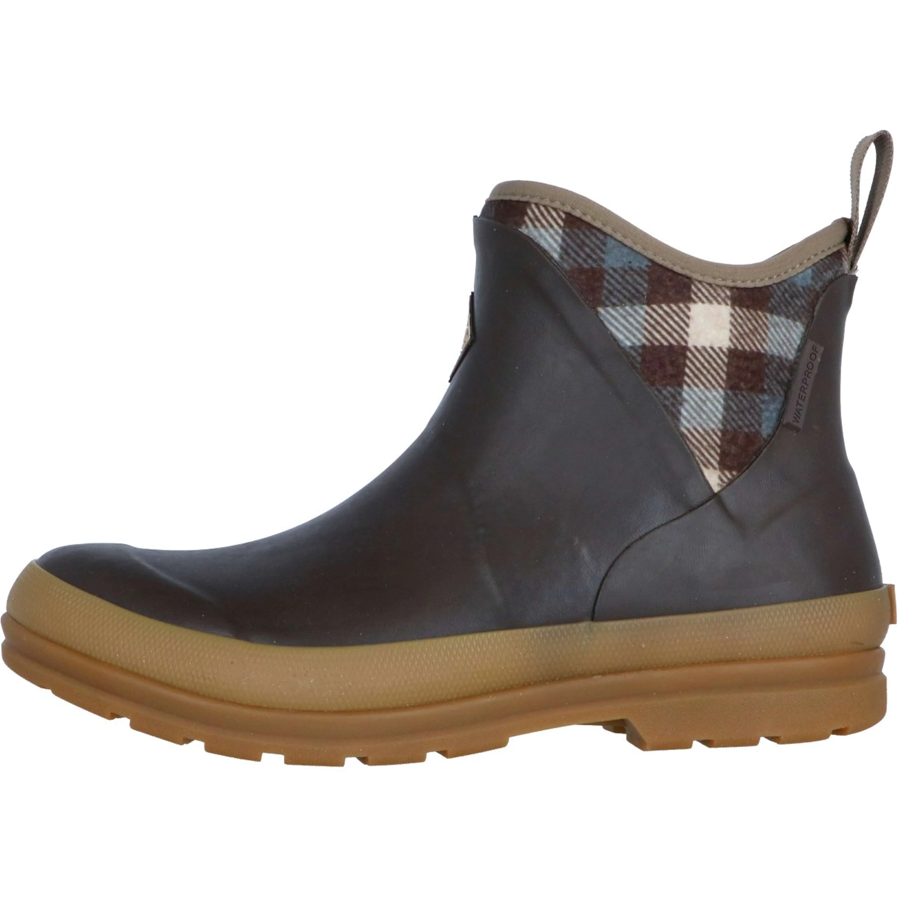 Muck Boot Originals Pull On Ankle Marron/Plaid - Image 2