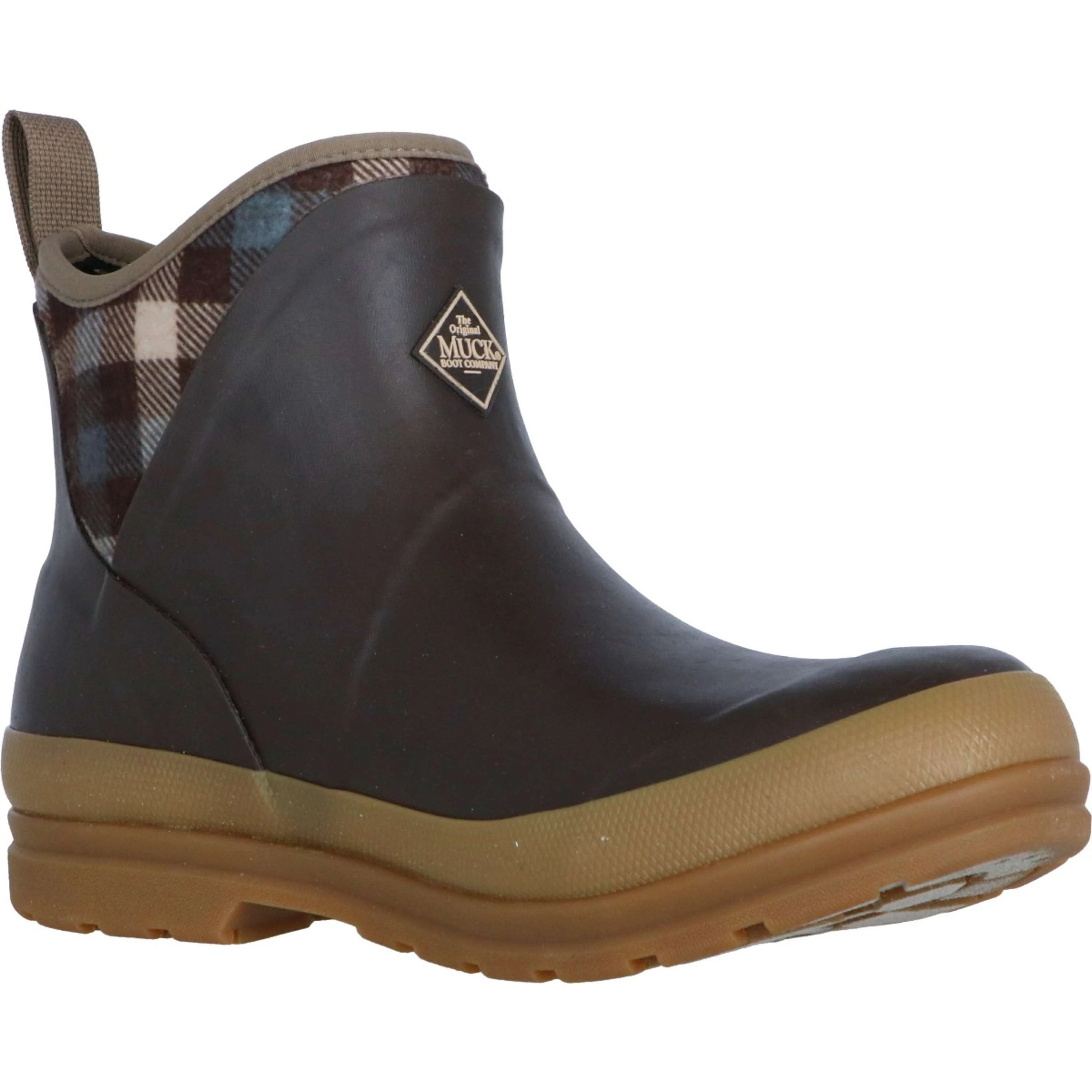 Muck Boot Originals Pull On Ankle Marron/Plaid - Image 7