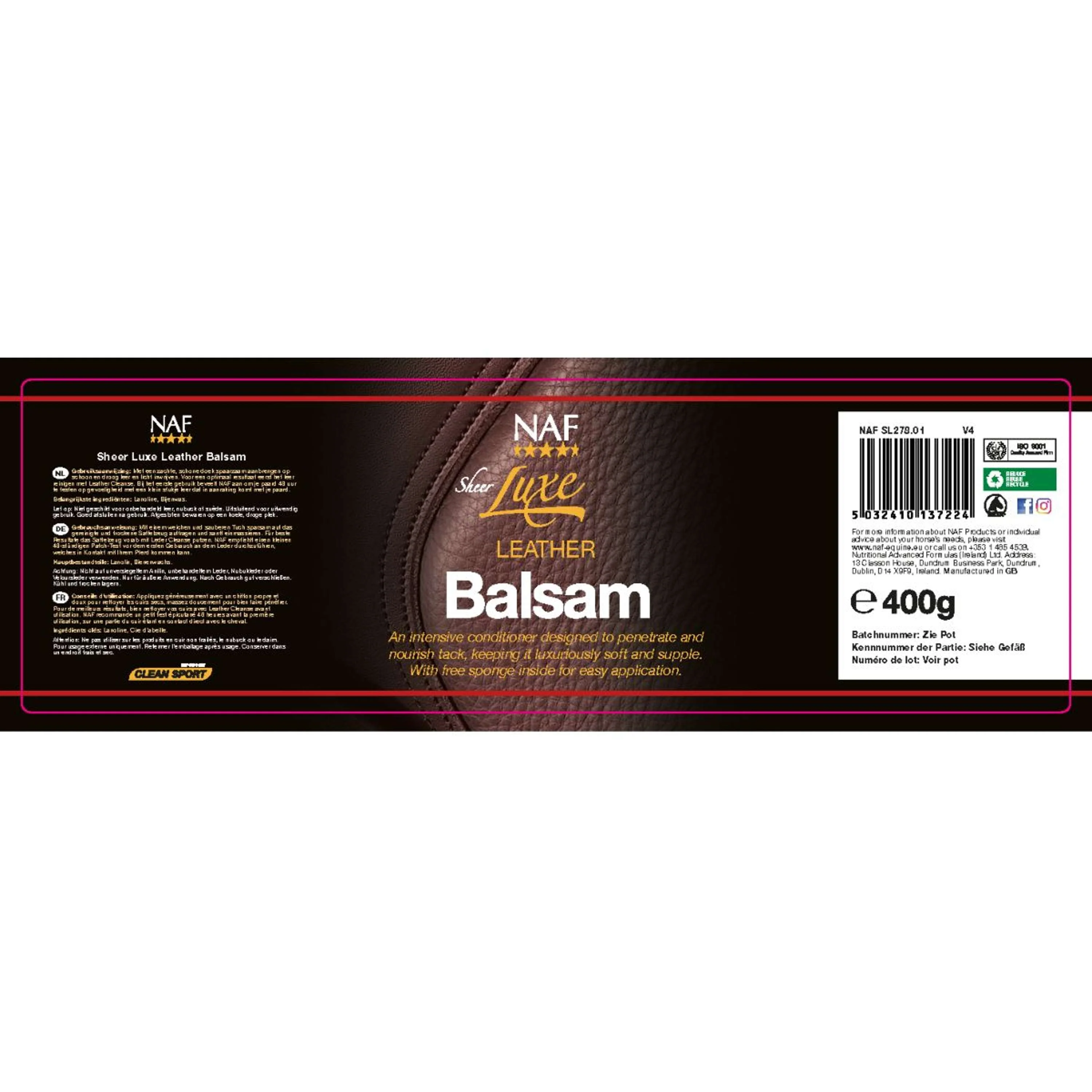 NAF Sheer Luxe Leather Balsam - Image 2