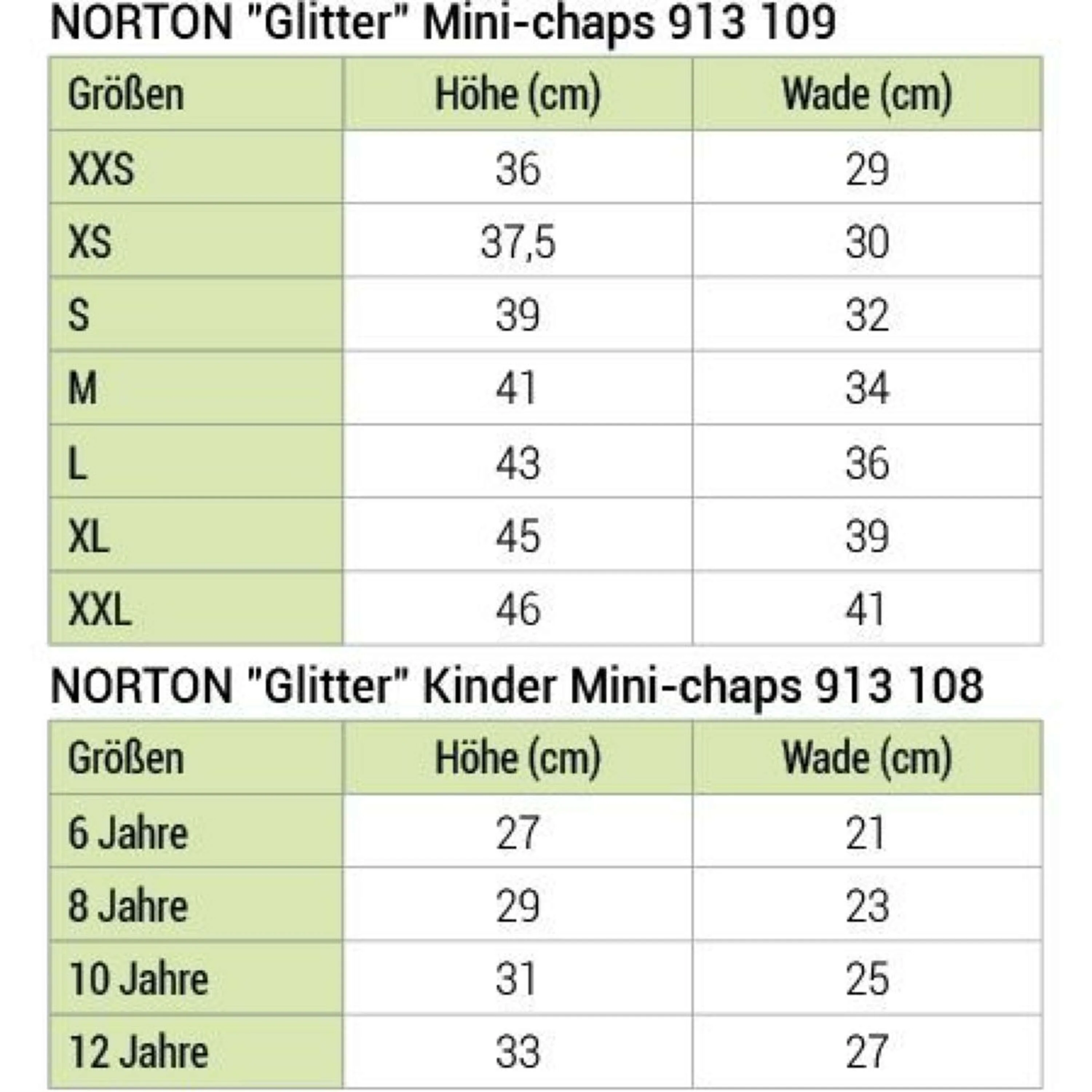 Norton Mini Chaps Glitter Noir - Image 6