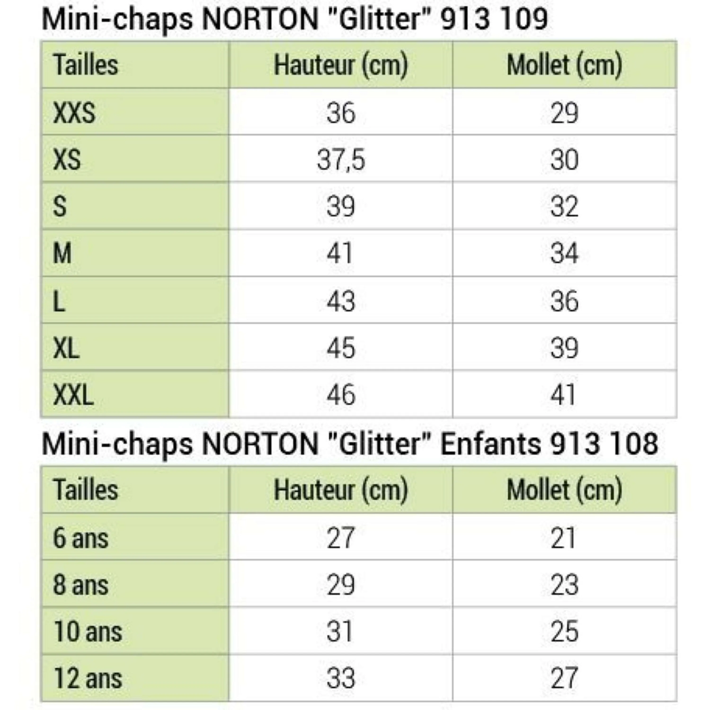 Norton Mini Chaps Glitter Noir - Image 7