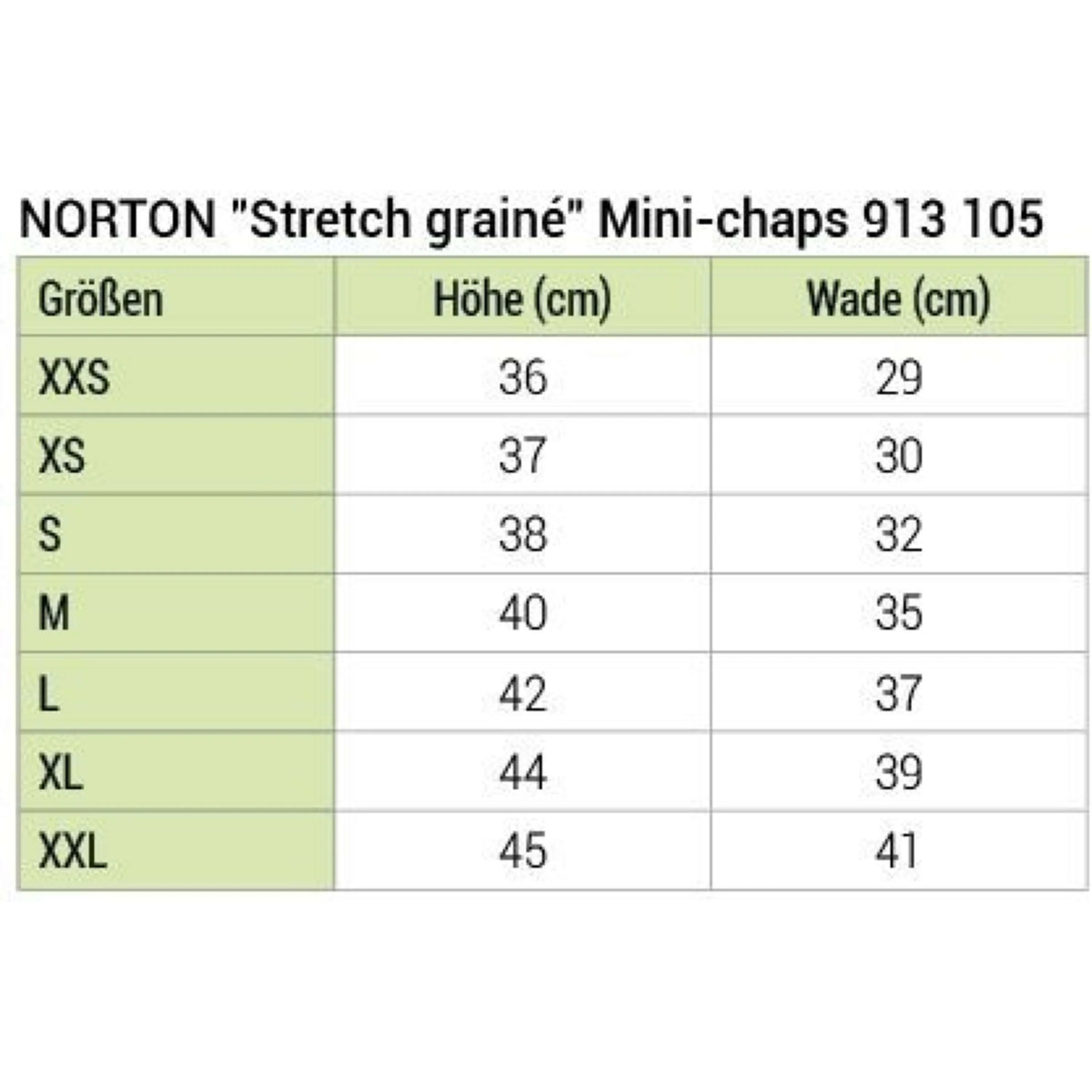 Norton Mini Chaps Stretch Grain Noir - Image 5