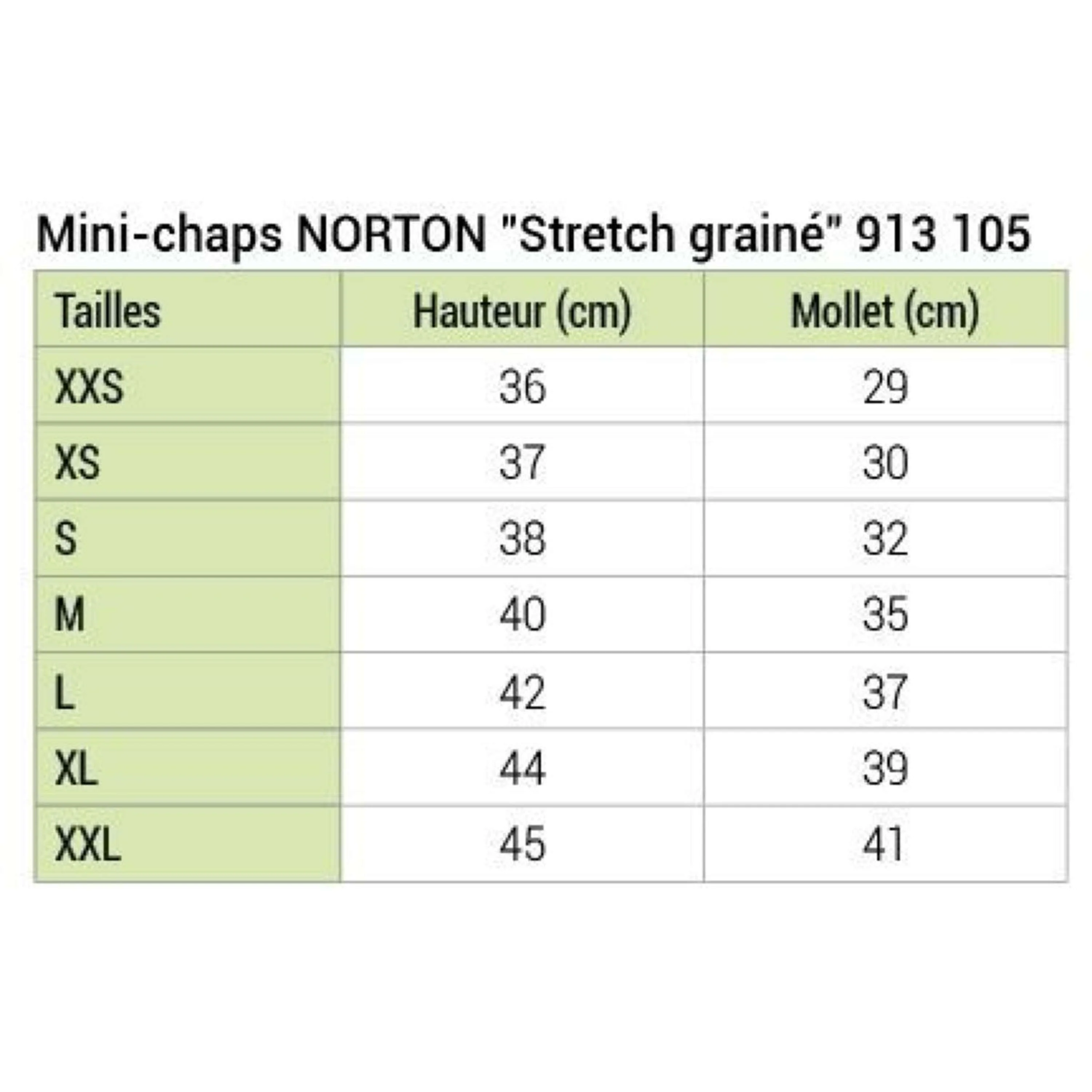 Norton Mini Chaps Stretch Grain Noir - Image 6