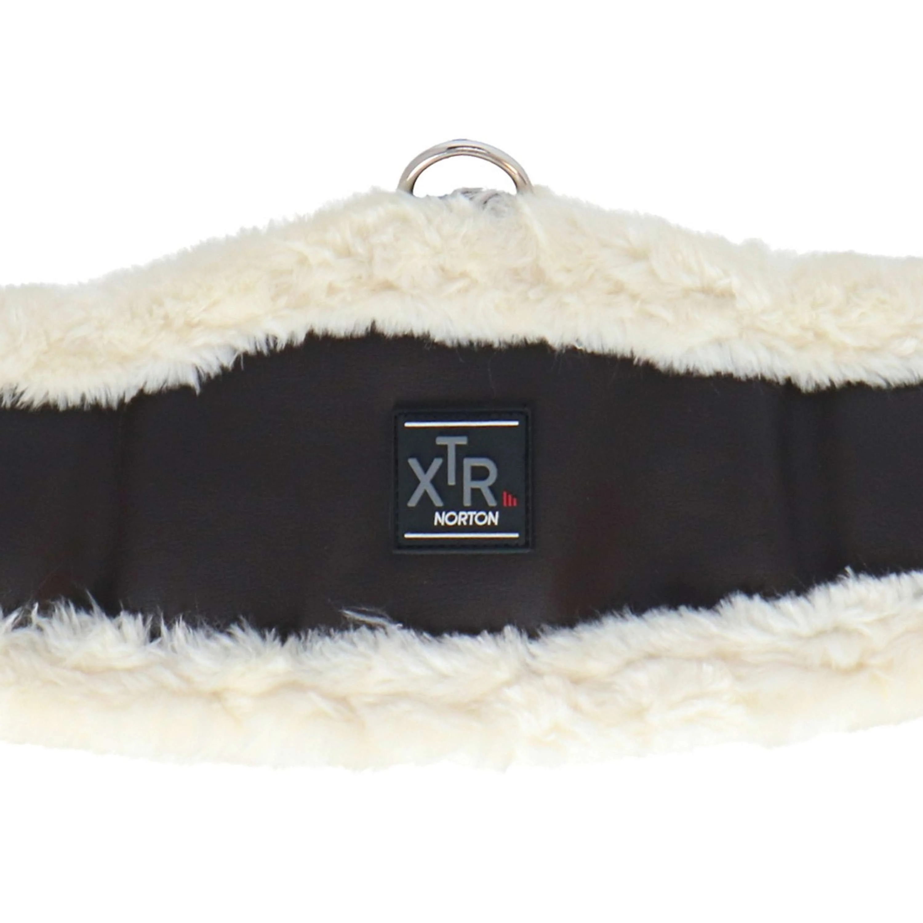 Norton Sangle de Dressage XTR Peau de Mouton Synthétique Havana/Crème - Image 4